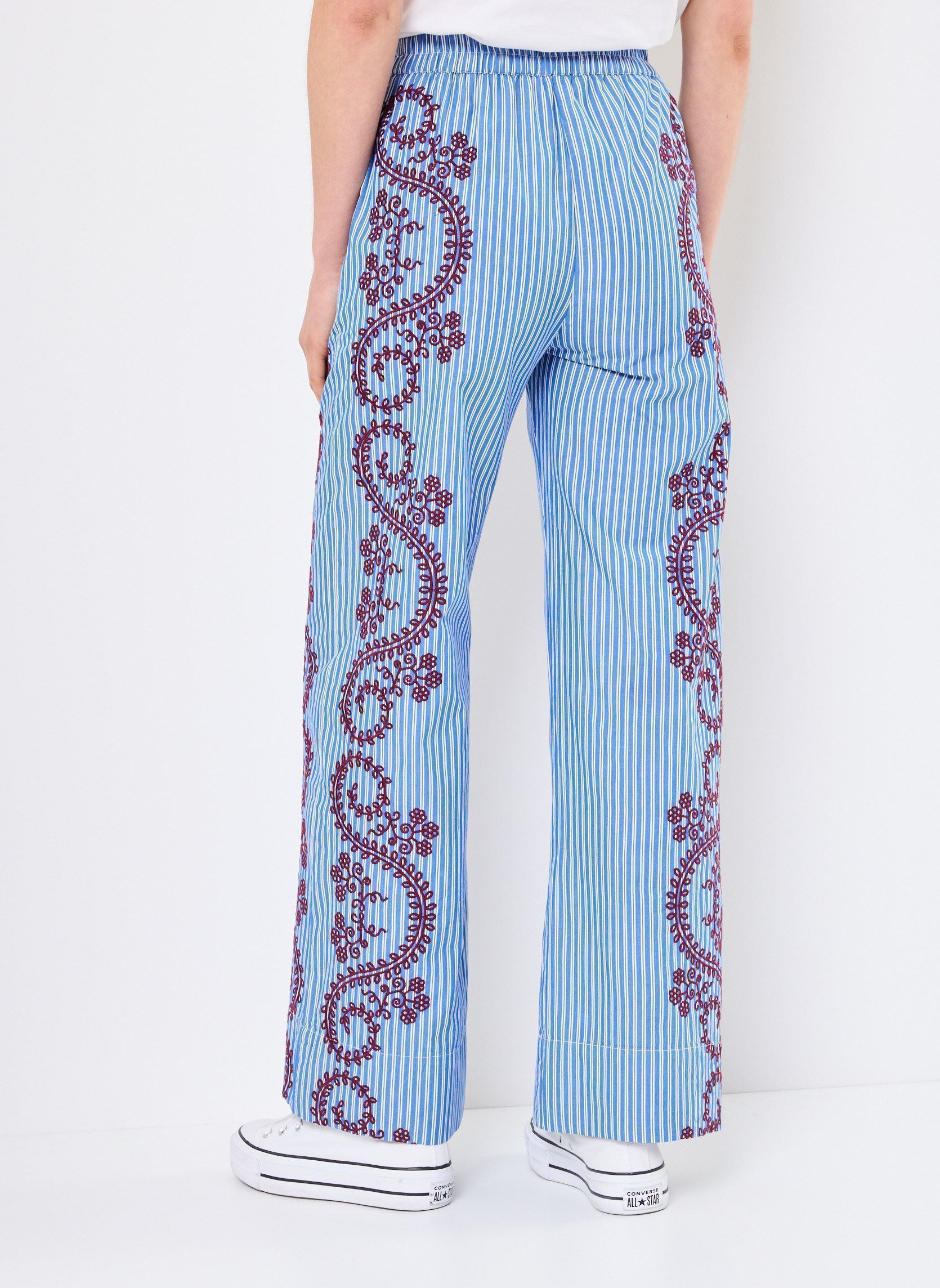 Pantalons larges Pantalon Nuria femme bleu Stella Forest Pantalons larges Pantalon Nuria femme bleu BLEU