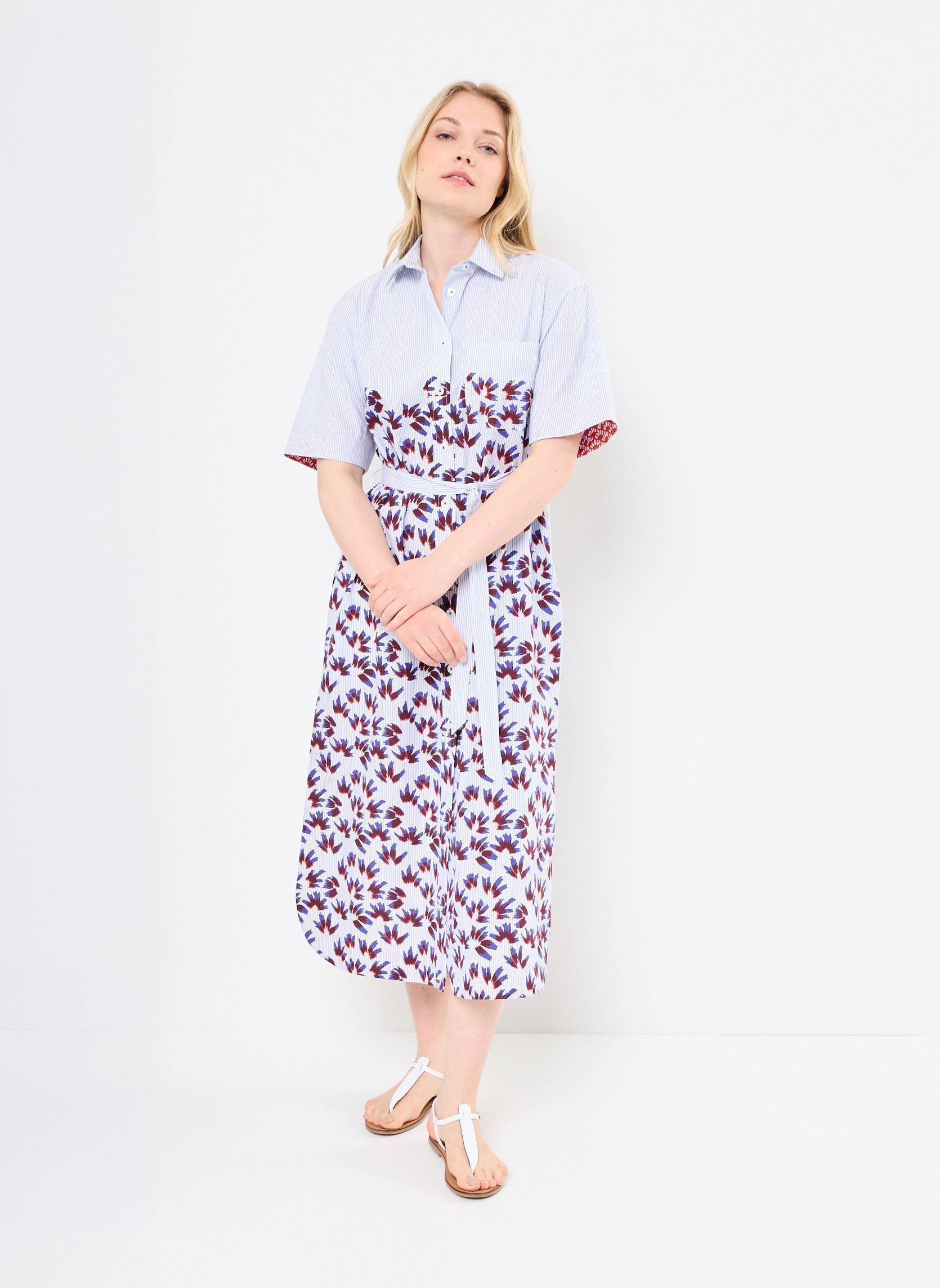 Vestidos largos Robe Louxor mujer azul Stella Forest Vestidos largos Robe Louxor mujer azul BLEU