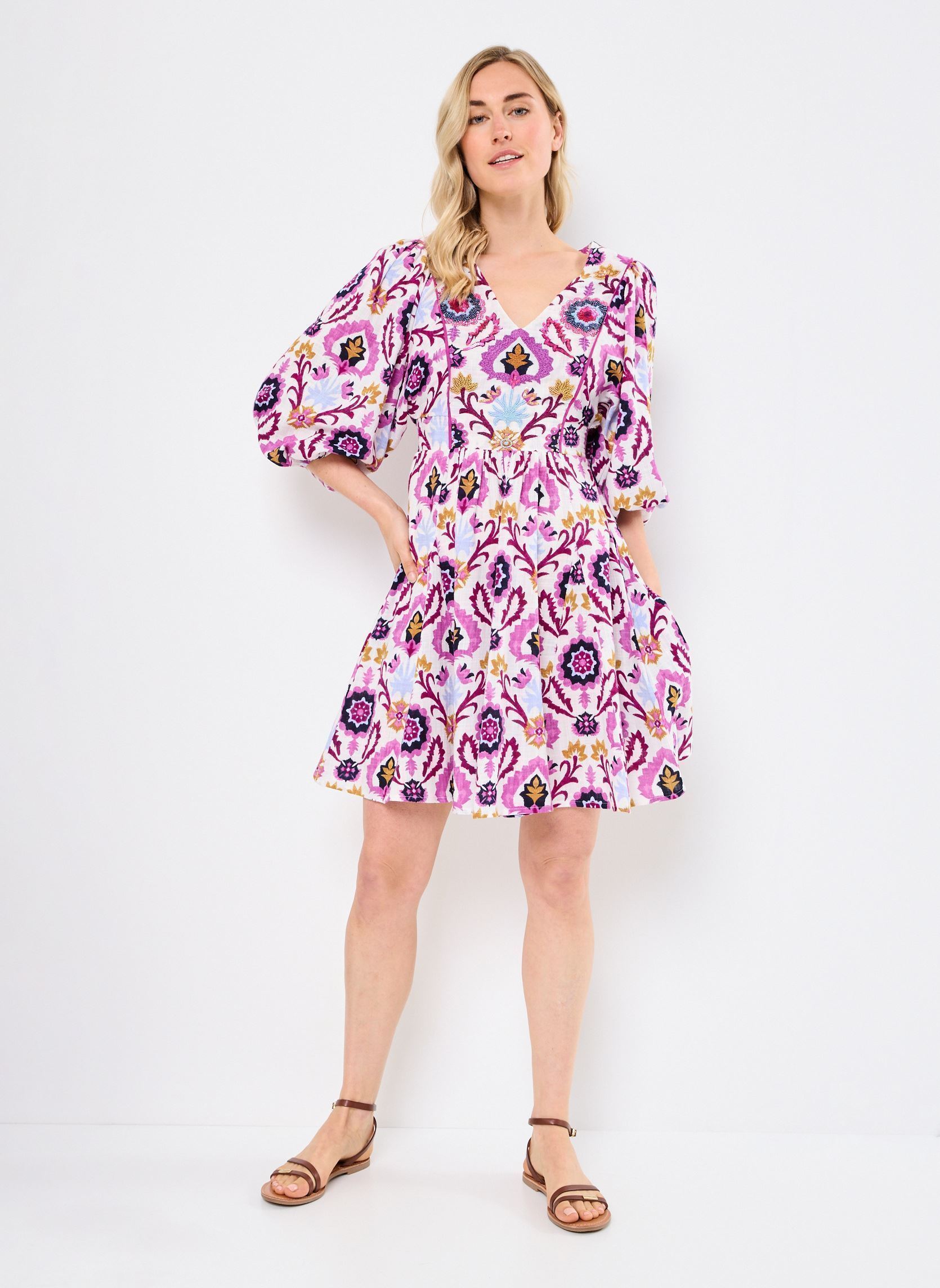 Robes longues Robe Yucatan femme rose Stella Forest Robes longues Robe Yucatan femme rose ROSE