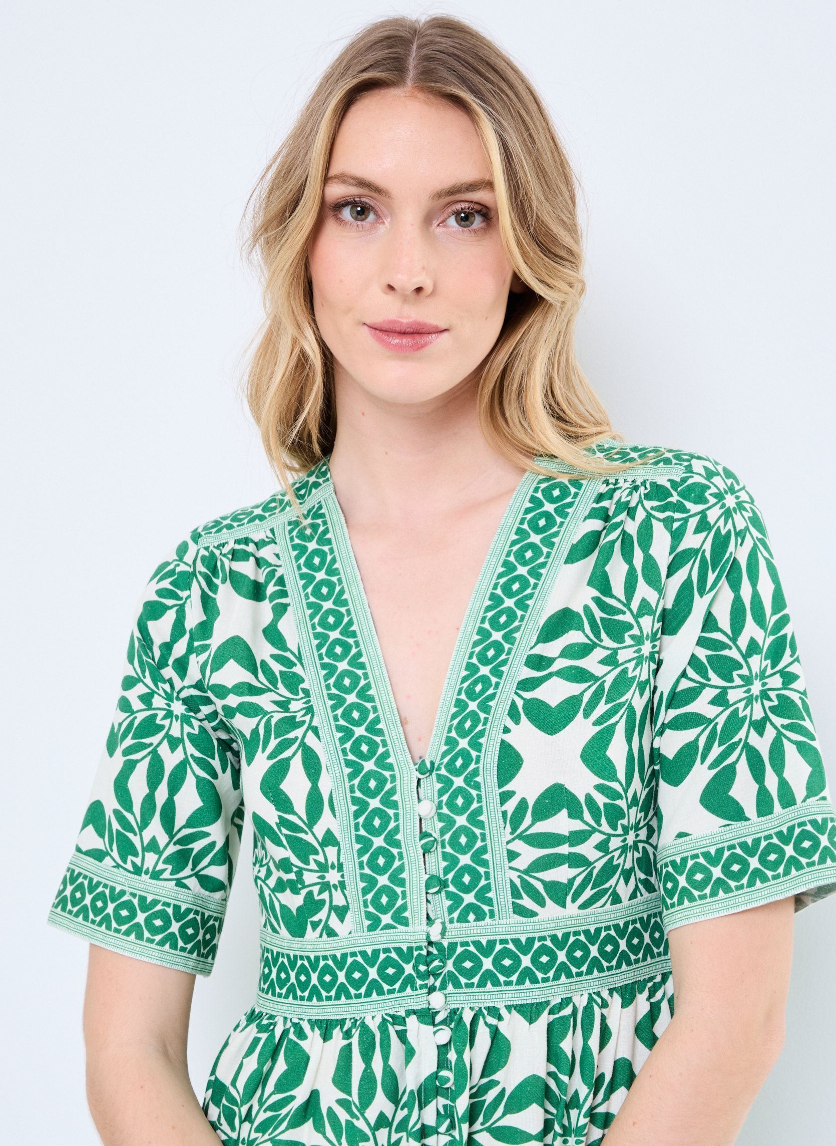 Lange jurken Robe Mc Marilyn dames groen Stella Forest Lange jurken Robe Mc Marilyn dames groen VERT