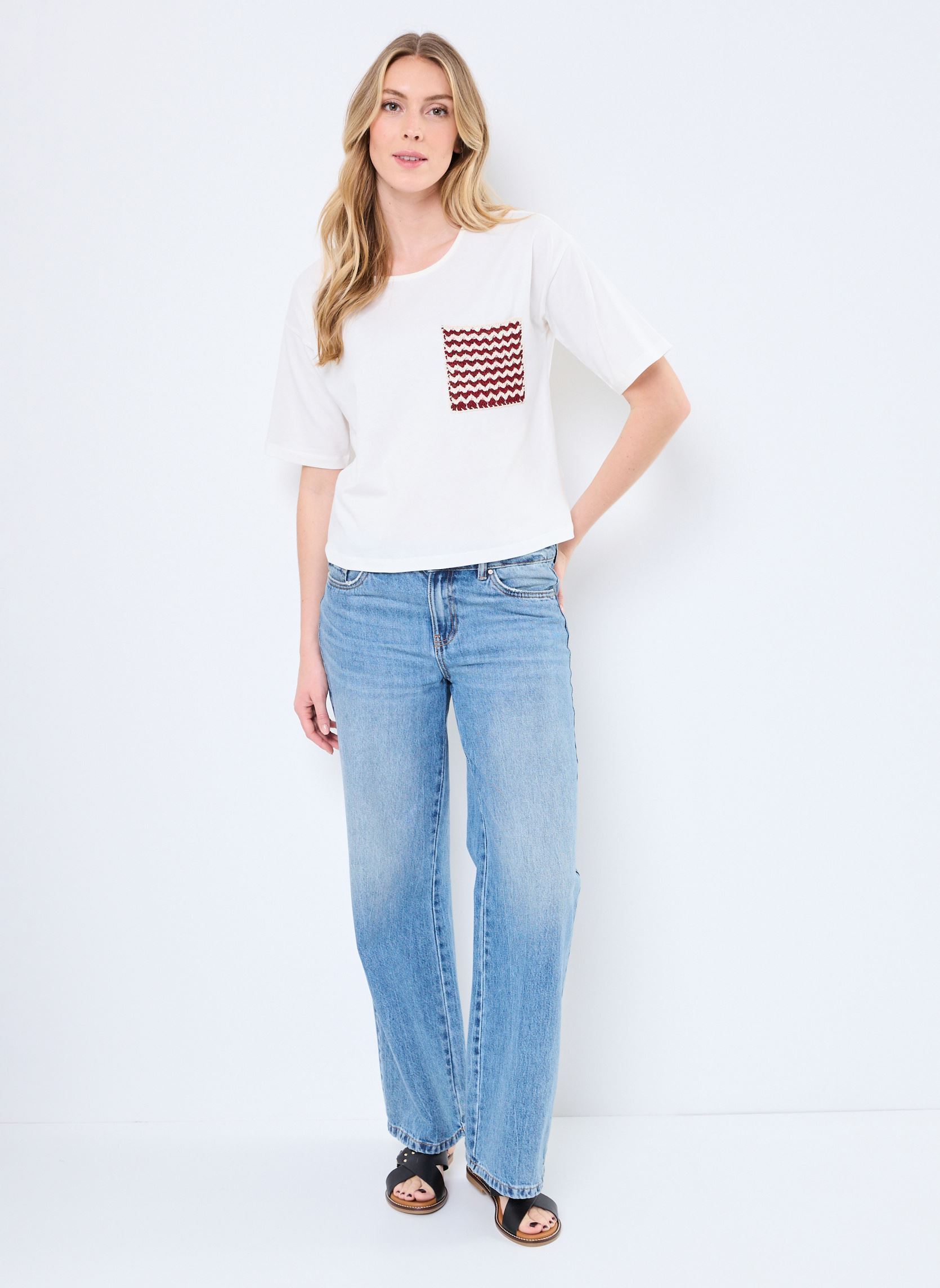 T-shirt a maniche corte T-Shirt Mc Katharina donna bianco Stella Forest T-shirt a maniche corte T-Shirt Mc Katharina donna bianco Ecru