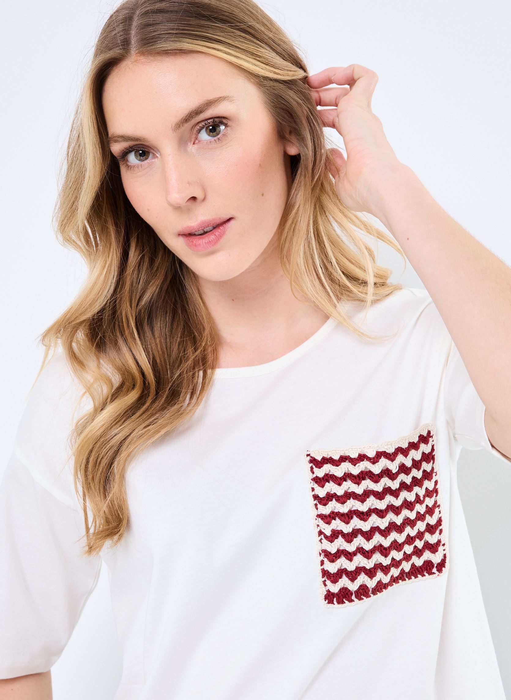 T-shirt a maniche corte T-Shirt Mc Katharina donna bianco Stella Forest T-shirt a maniche corte T-Shirt Mc Katharina donna bianco Ecru