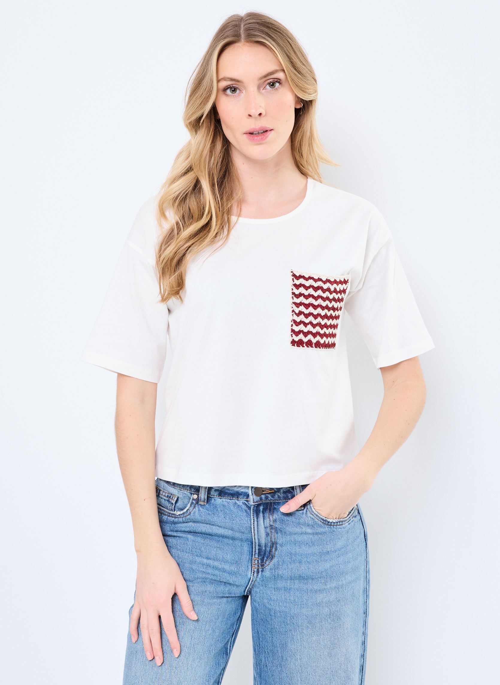 T-shirt a maniche corte T-Shirt Mc Katharina donna bianco Stella Forest T-shirt a maniche corte T-Shirt Mc Katharina donna bianco Ecru