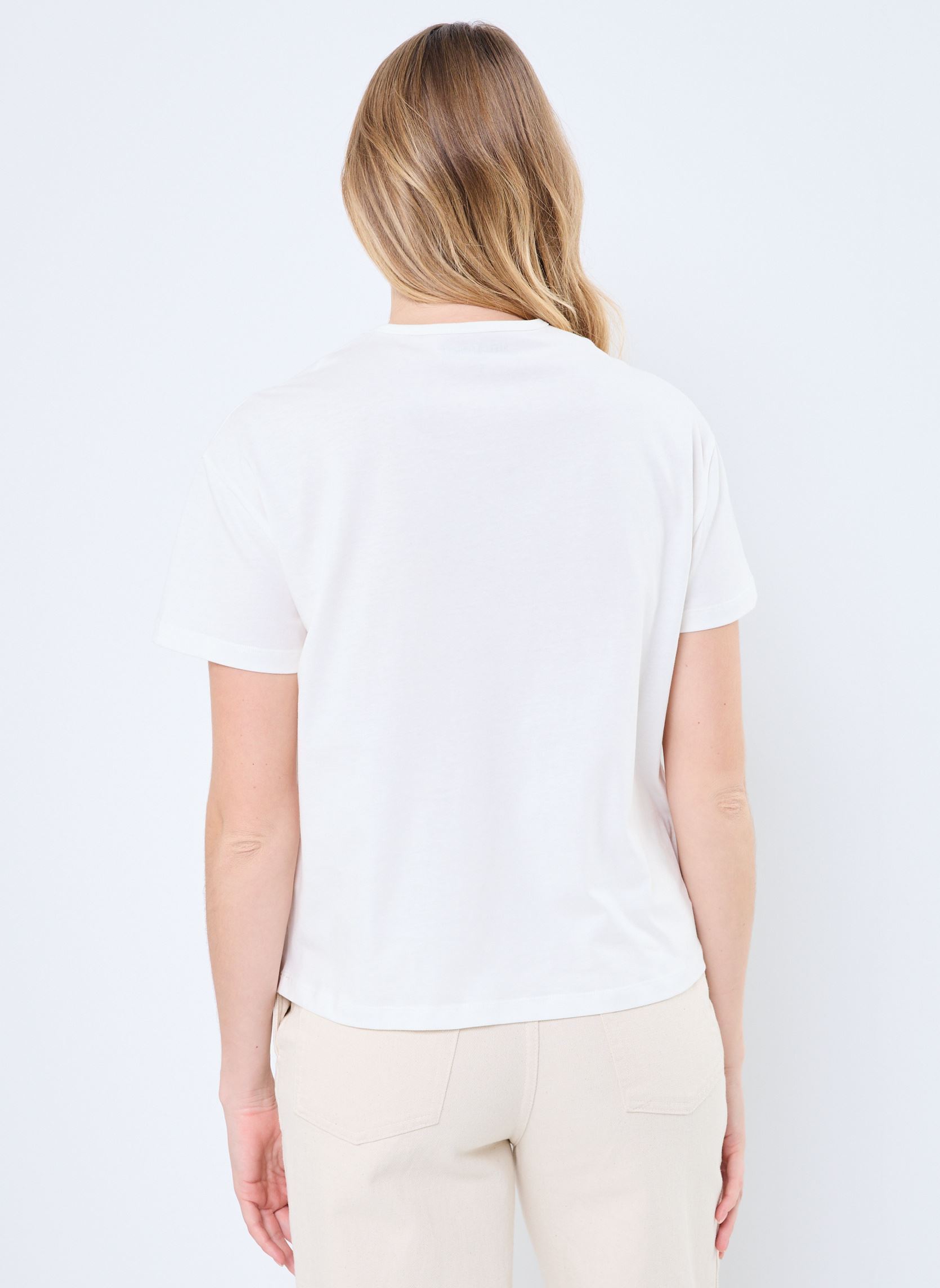 Tee-shirts manches courtes T-Shirt Mc Syrup femme blanc Stella Forest Tee-shirts manches courtes T-Shirt Mc Syrup femme blanc Blanc