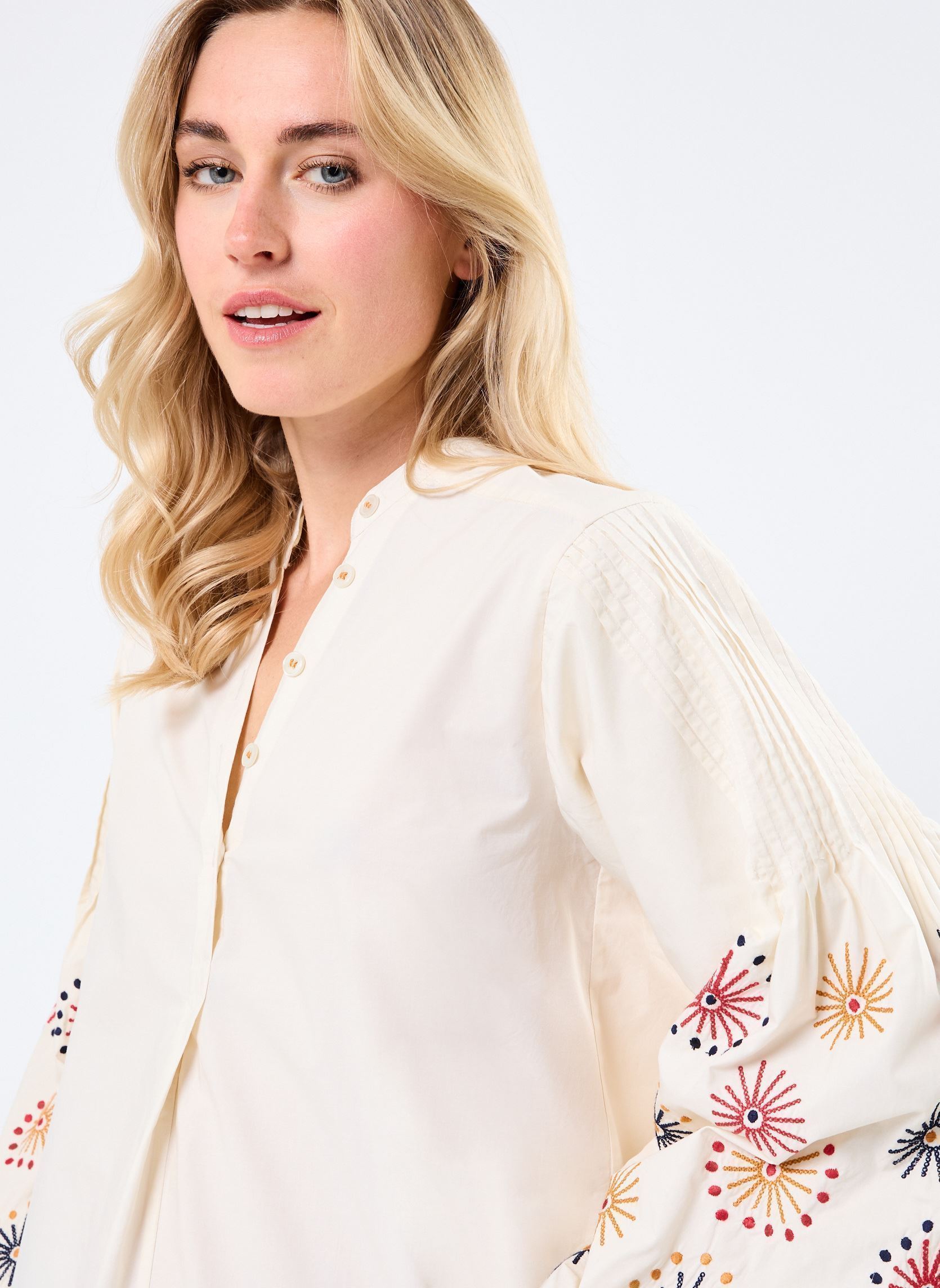 Blouses manches longues Tunique Ml Oksanna femme blanc Stella Forest Blouses manches longues Tunique Ml Oksanna femme blanc ECRU