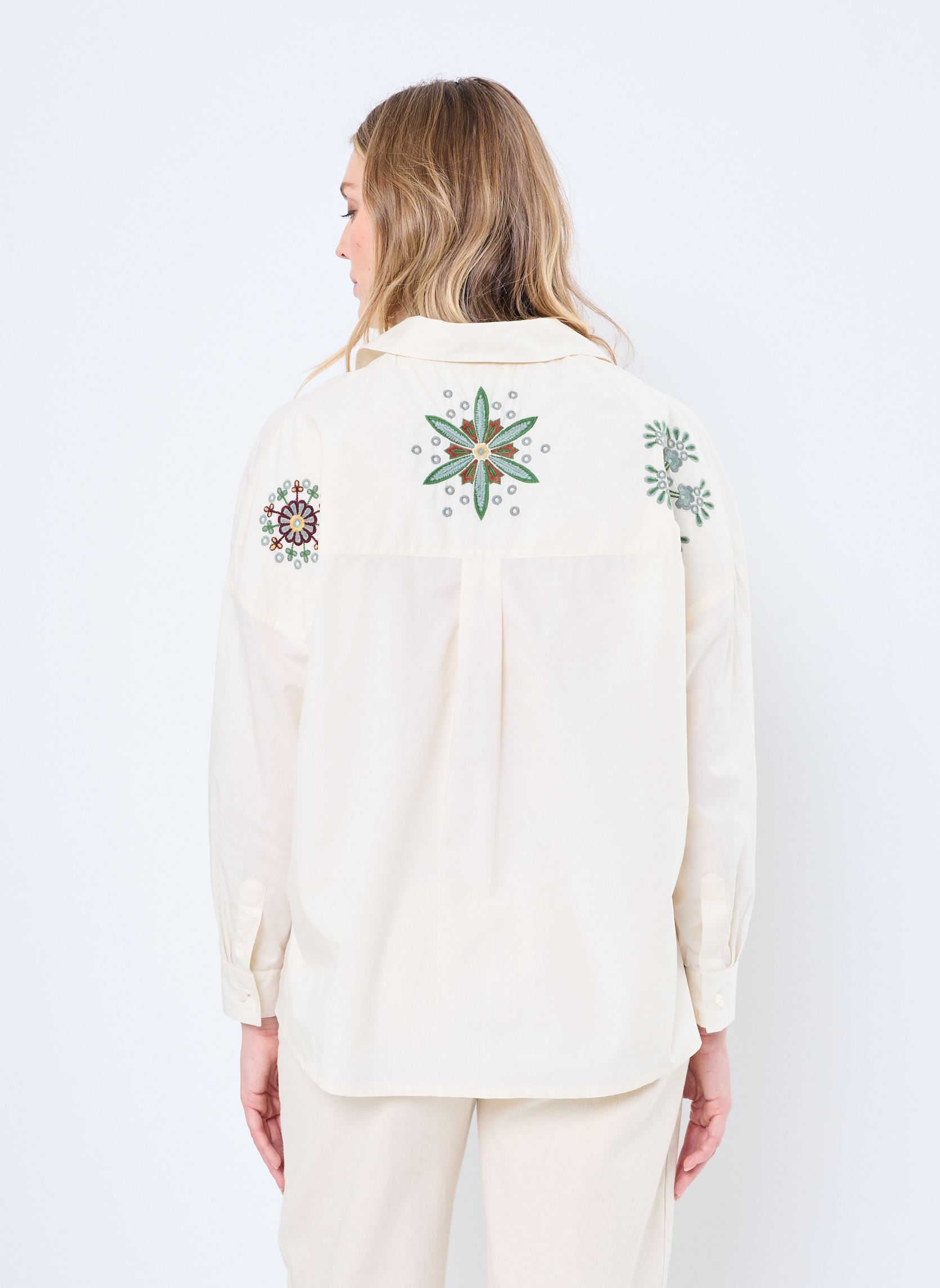 Blouses manches longues Tunique Ml Prune femme blanc Stella Forest Blouses manches longues Tunique Ml Prune femme blanc ECRU