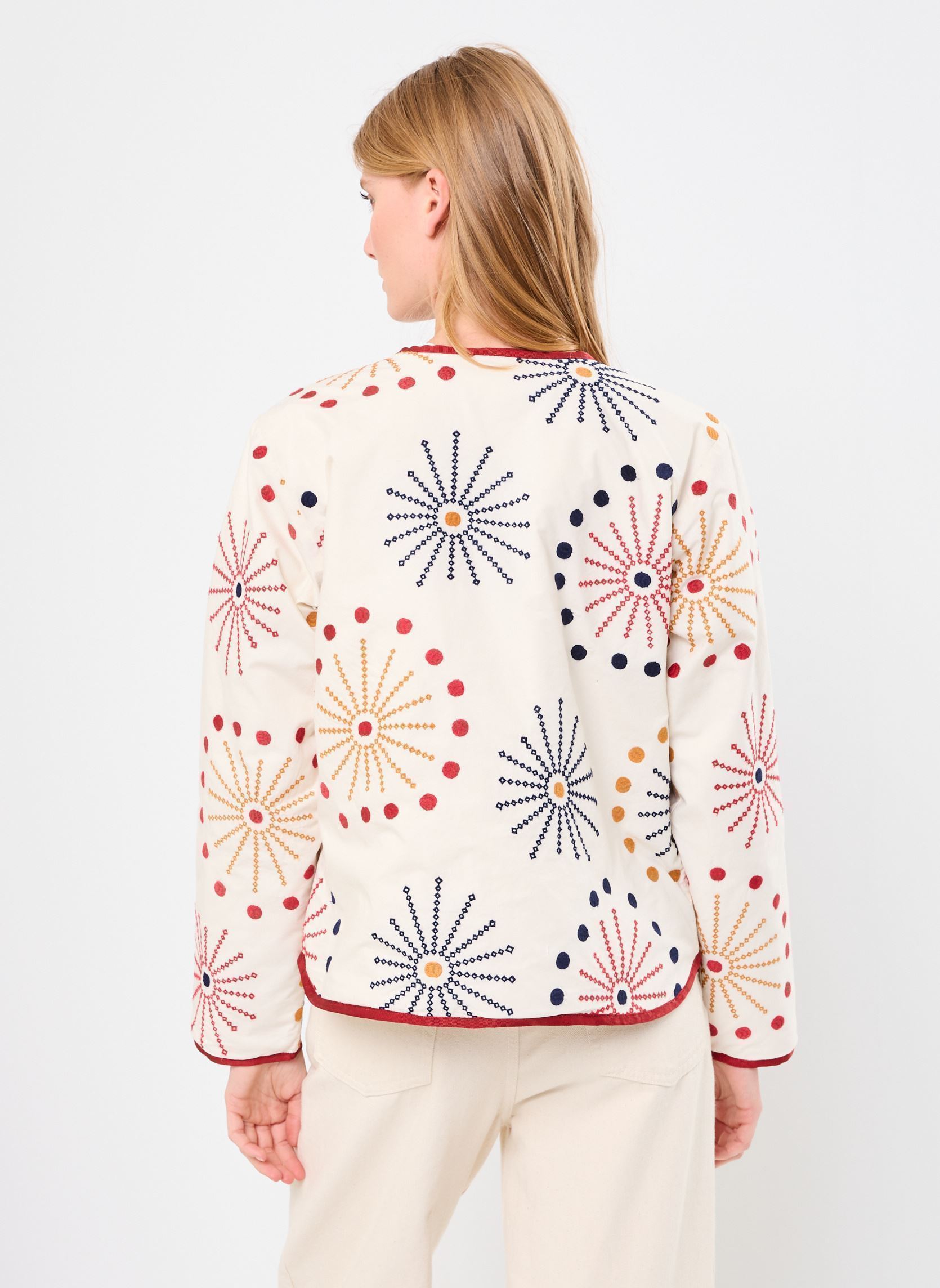 Jassen Veste Oksanna dames wit Stella Forest Jassen Veste Oksanna dames wit Ecru