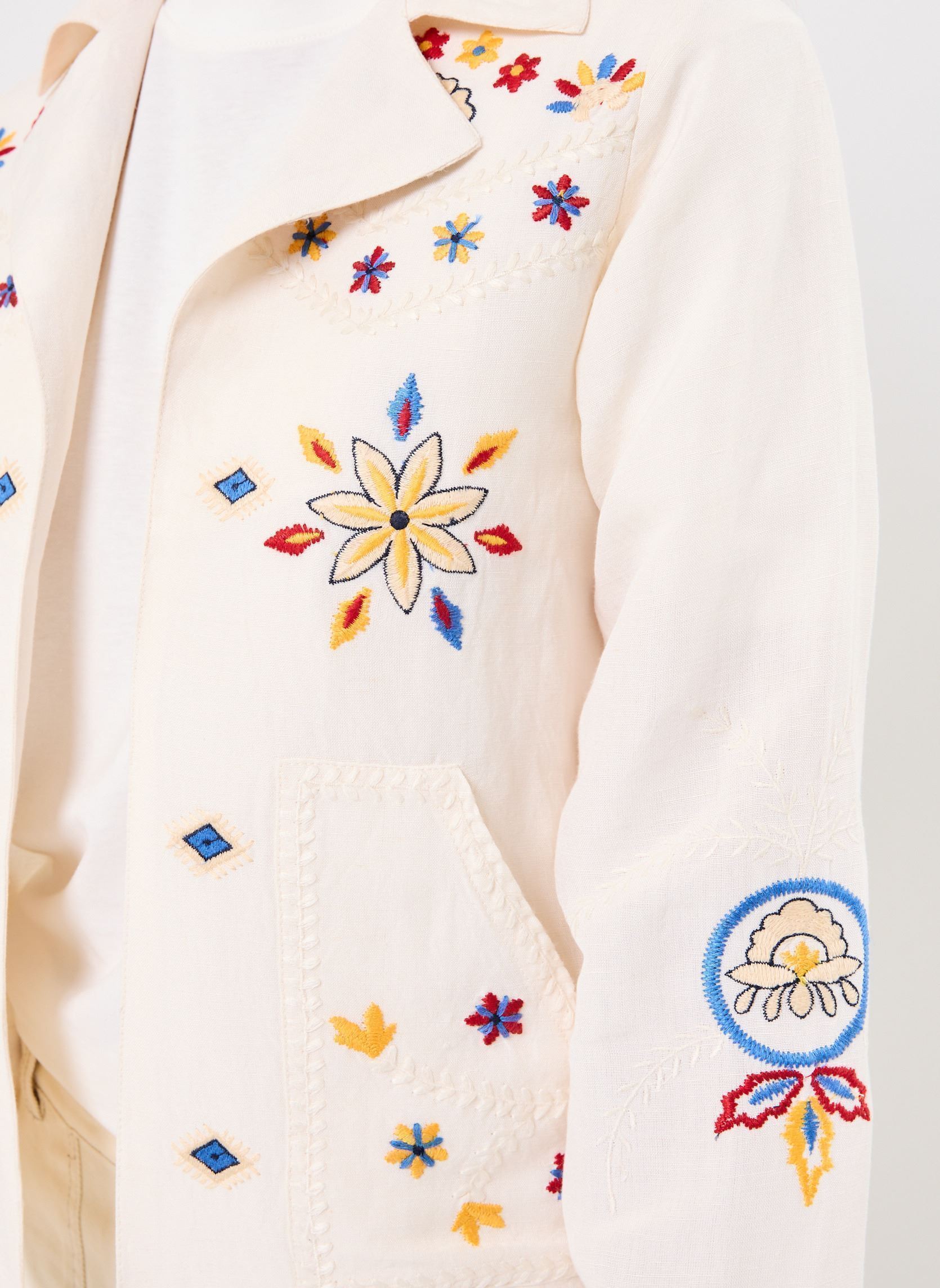Jassen Veste Loraine dames wit Stella Forest Jassen Veste Loraine dames wit Ecru