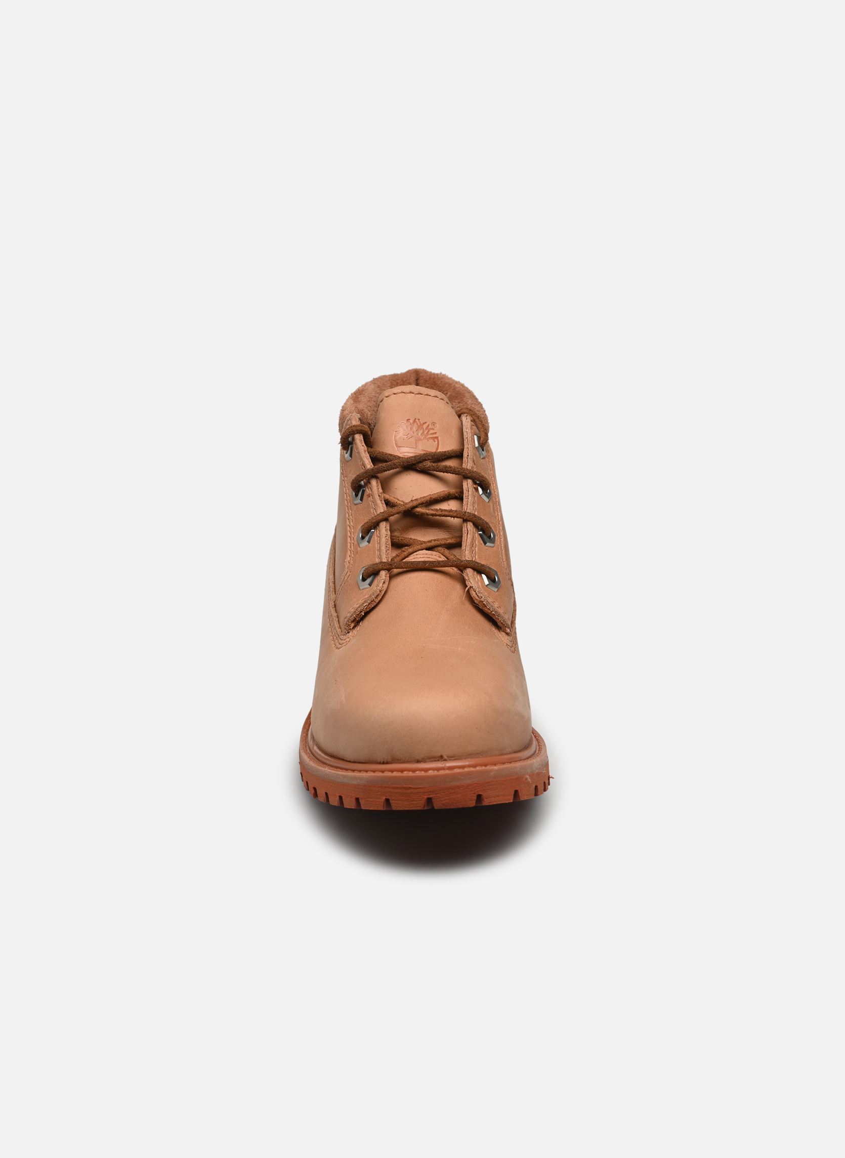 Stivaletti con lacci NELL MID LC WATERPROOF CHUKKA LTRED donna rosso Timberland Stivaletti con lacci NELL MID LC WATERPROOF CHUKKA LTRED donna rosso LIGHT RED FULL GRAIN