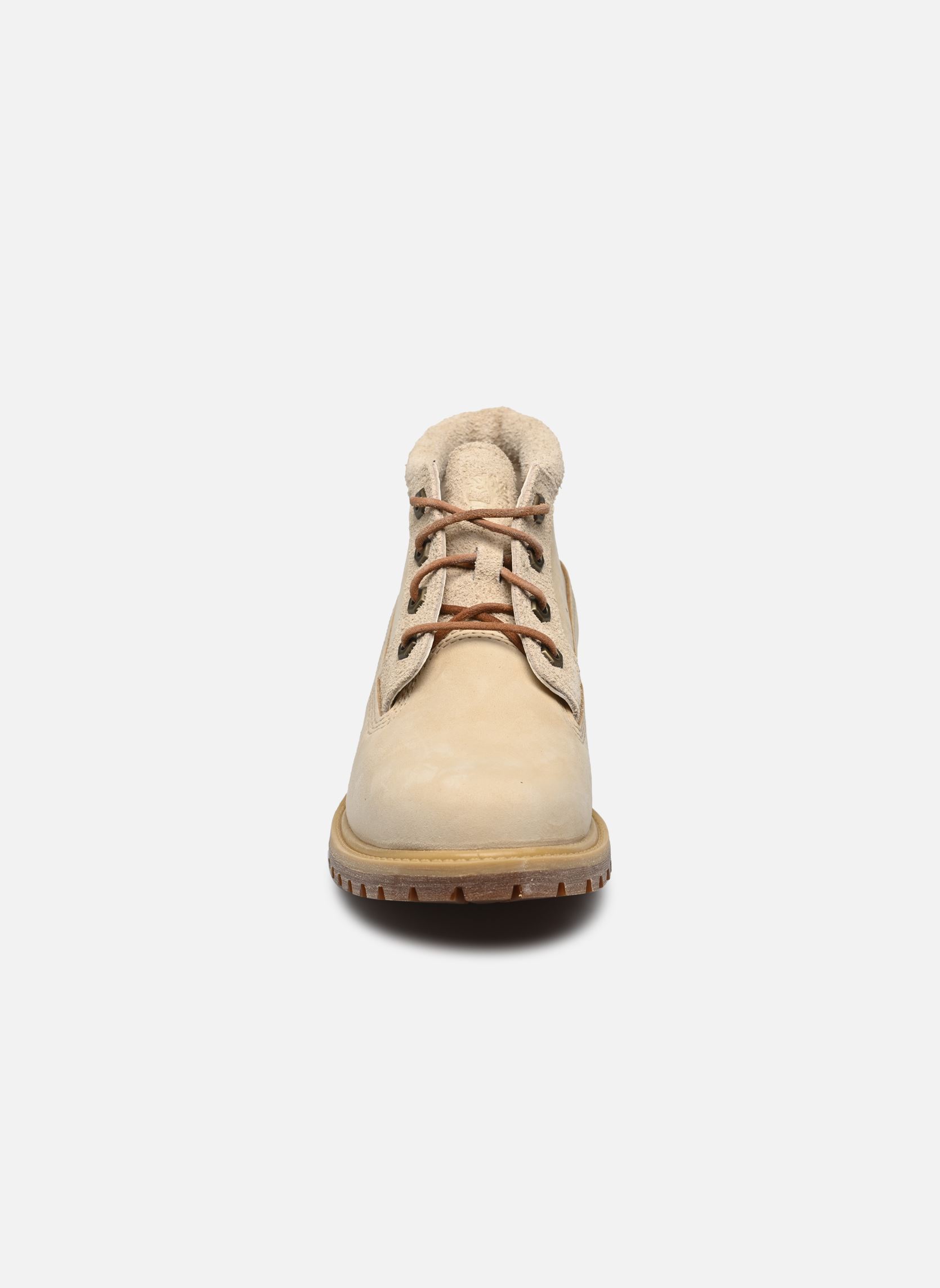 Botines con cordones NELL MID LACE CHUKKA BOOT NATUR mujer beige Timberland Botines con cordones NELL MID LACE CHUKKA BOOT NATUR mujer beige NATURAL NUBUCK