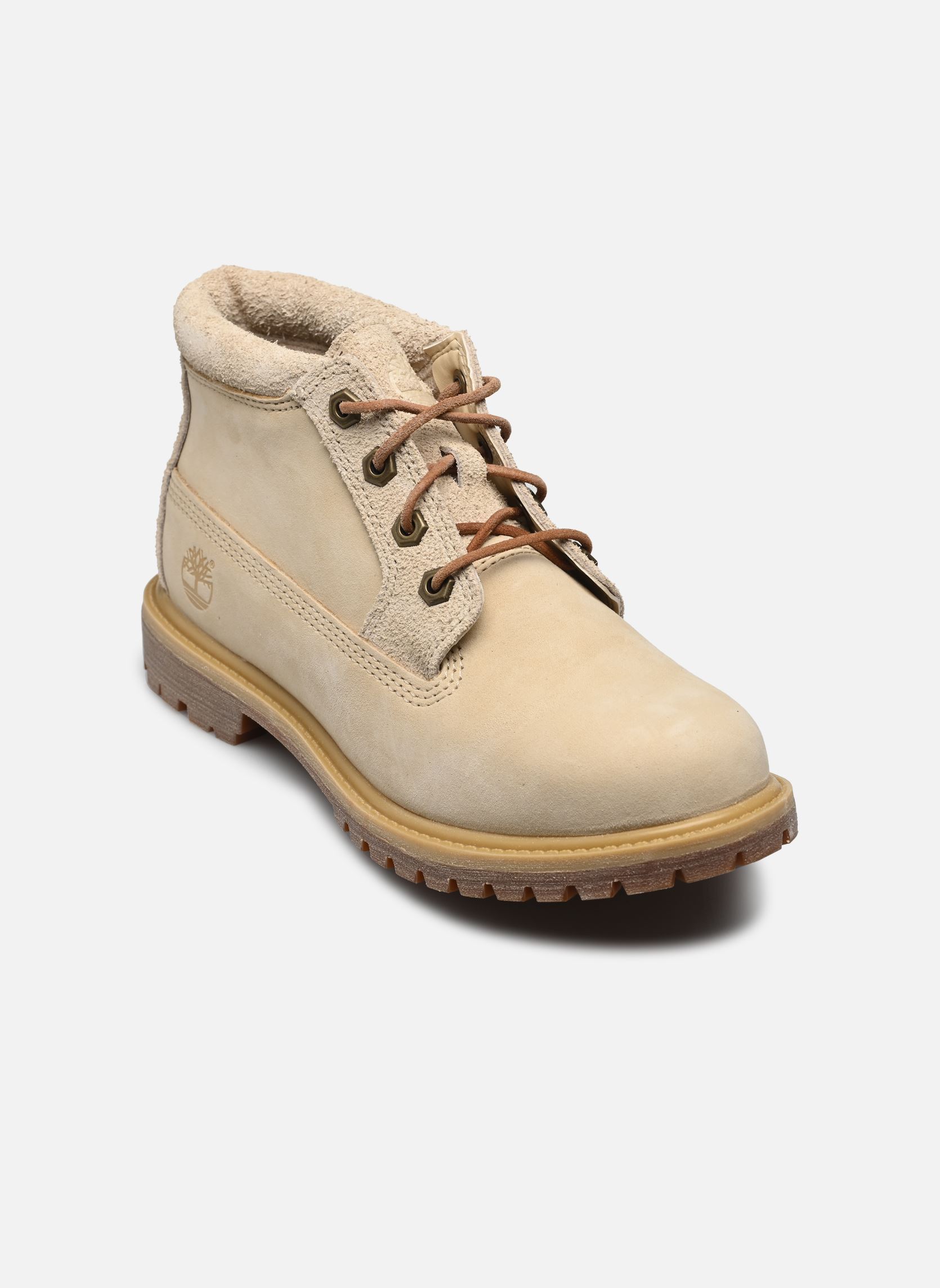 Bottines et boots Timberland NELL MID LACE CHUKKA BOOT NATUR pour Femme