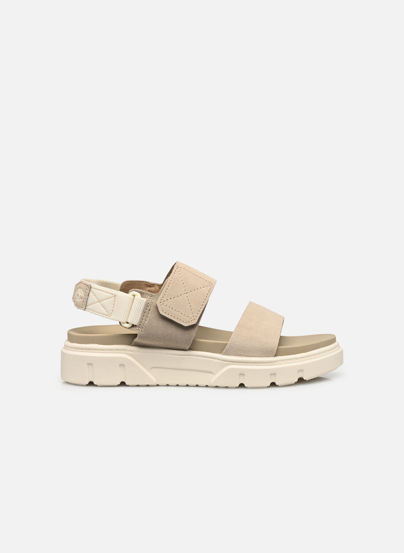 Platte sandalen GRFS BACKSTRAP SANDAL LIGHT dames beige Timberland Platte sandalen GRFS BACKSTRAP SANDAL LIGHT dames beige LIGHT BEIGE SUEDE