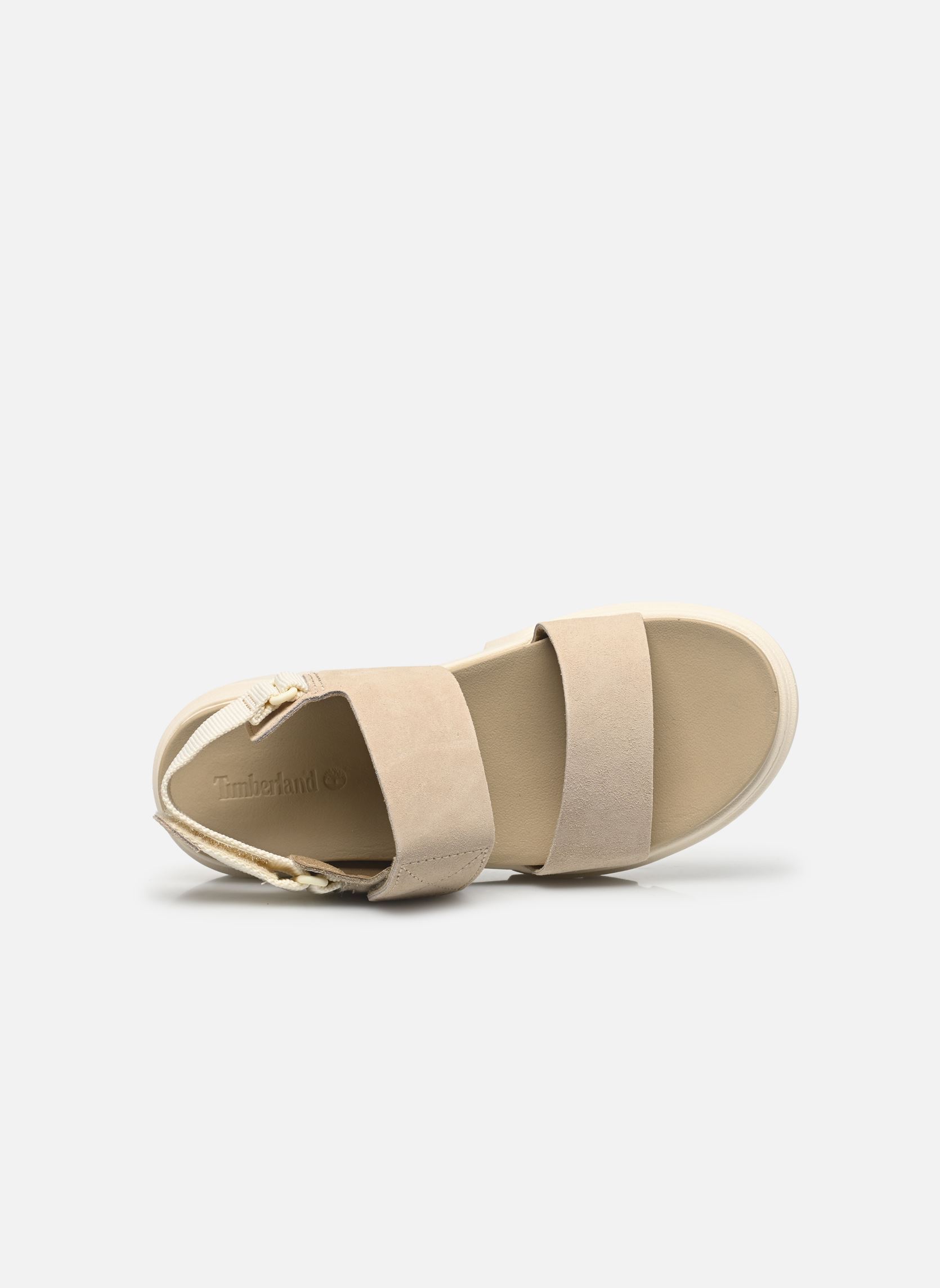 Platte sandalen GRFS BACKSTRAP SANDAL LIGHT dames beige Timberland Platte sandalen GRFS BACKSTRAP SANDAL LIGHT dames beige LIGHT BEIGE SUEDE