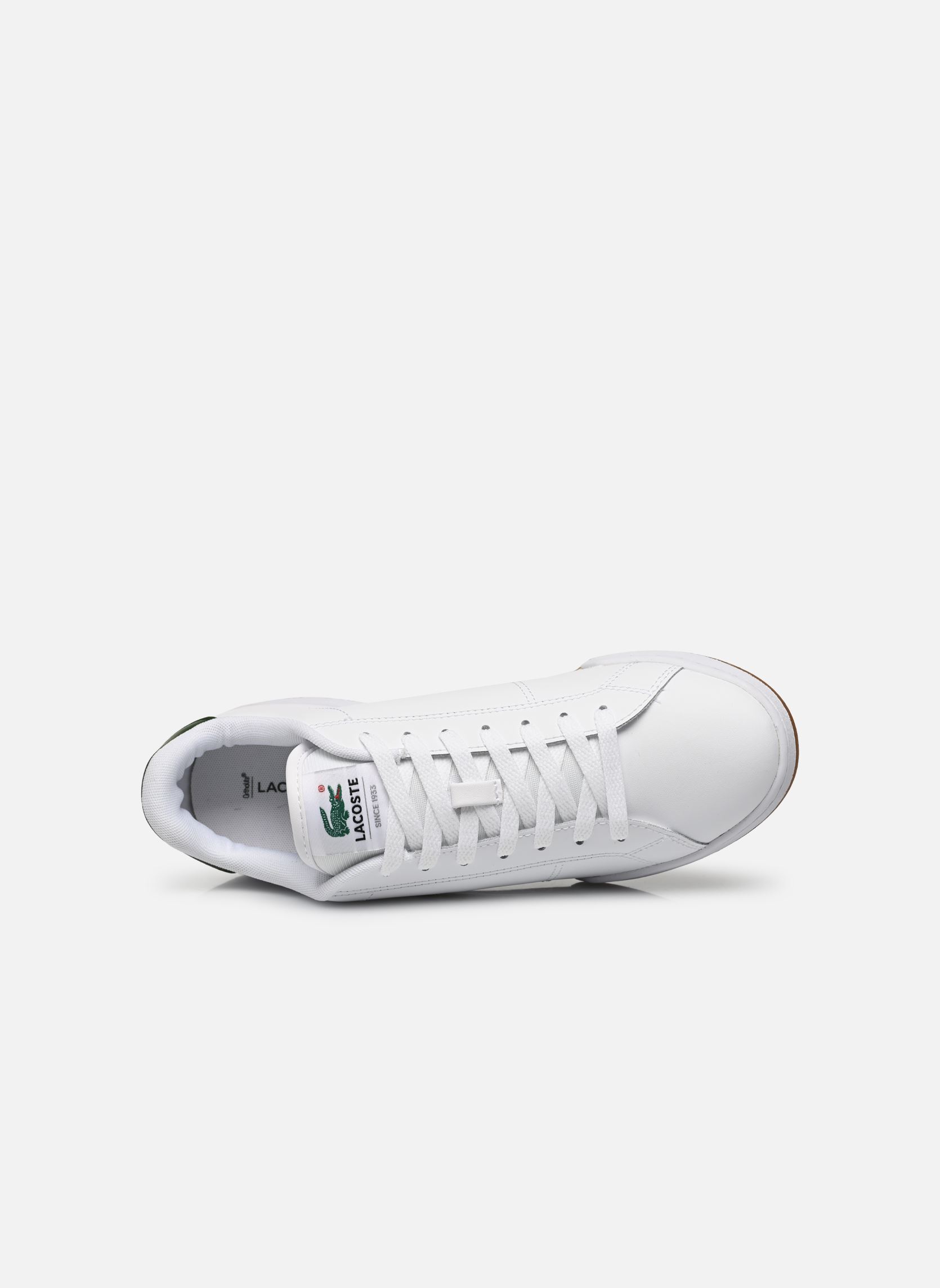 Baskets CARNABY CUP homme blanc Lacoste Baskets CARNABY CUP homme blanc WHT/DK GRN