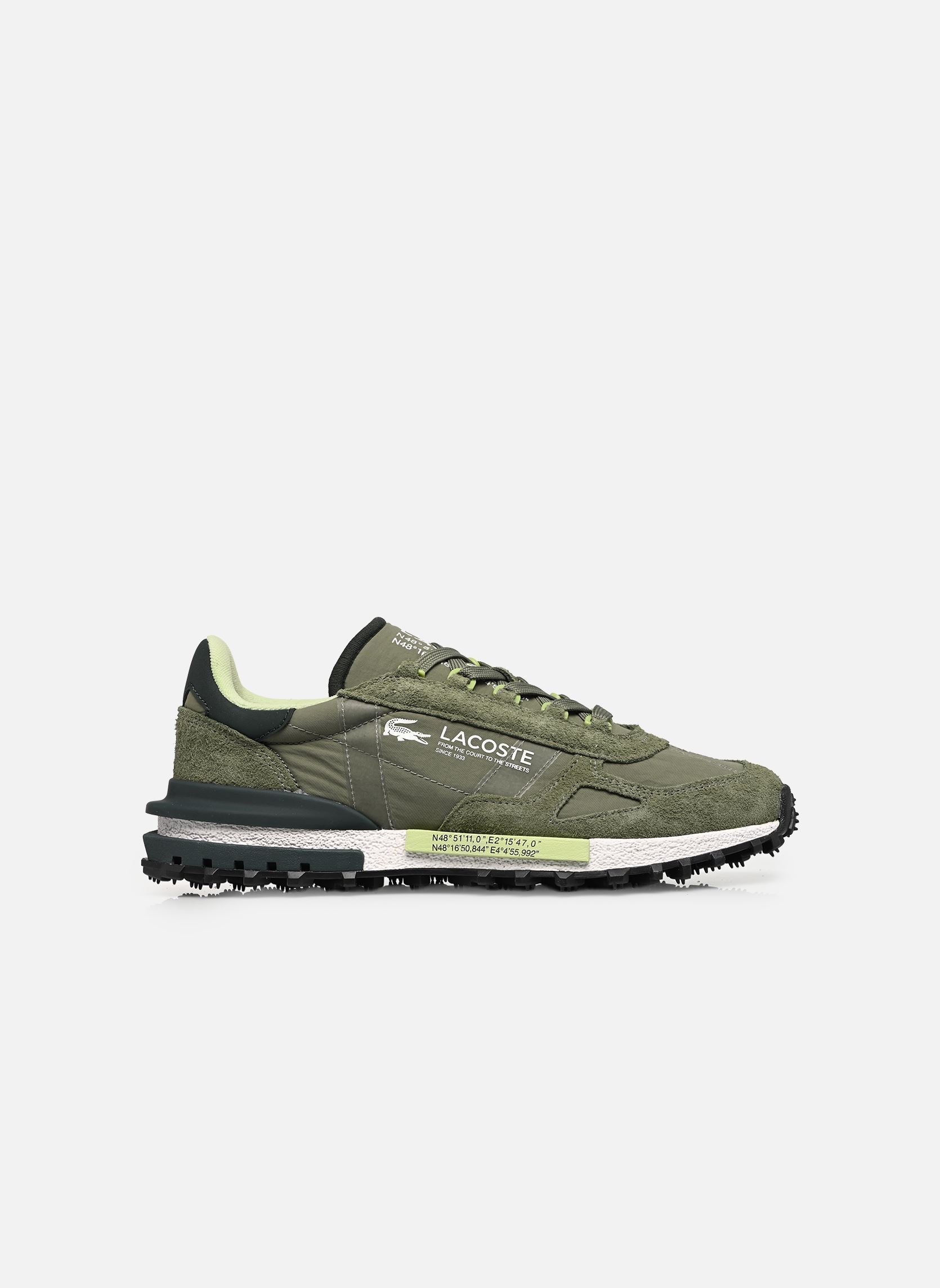 Baskets running ELITE ACTIVE M homme vert Lacoste Baskets running ELITE ACTIVE M homme vert KHK/WHT