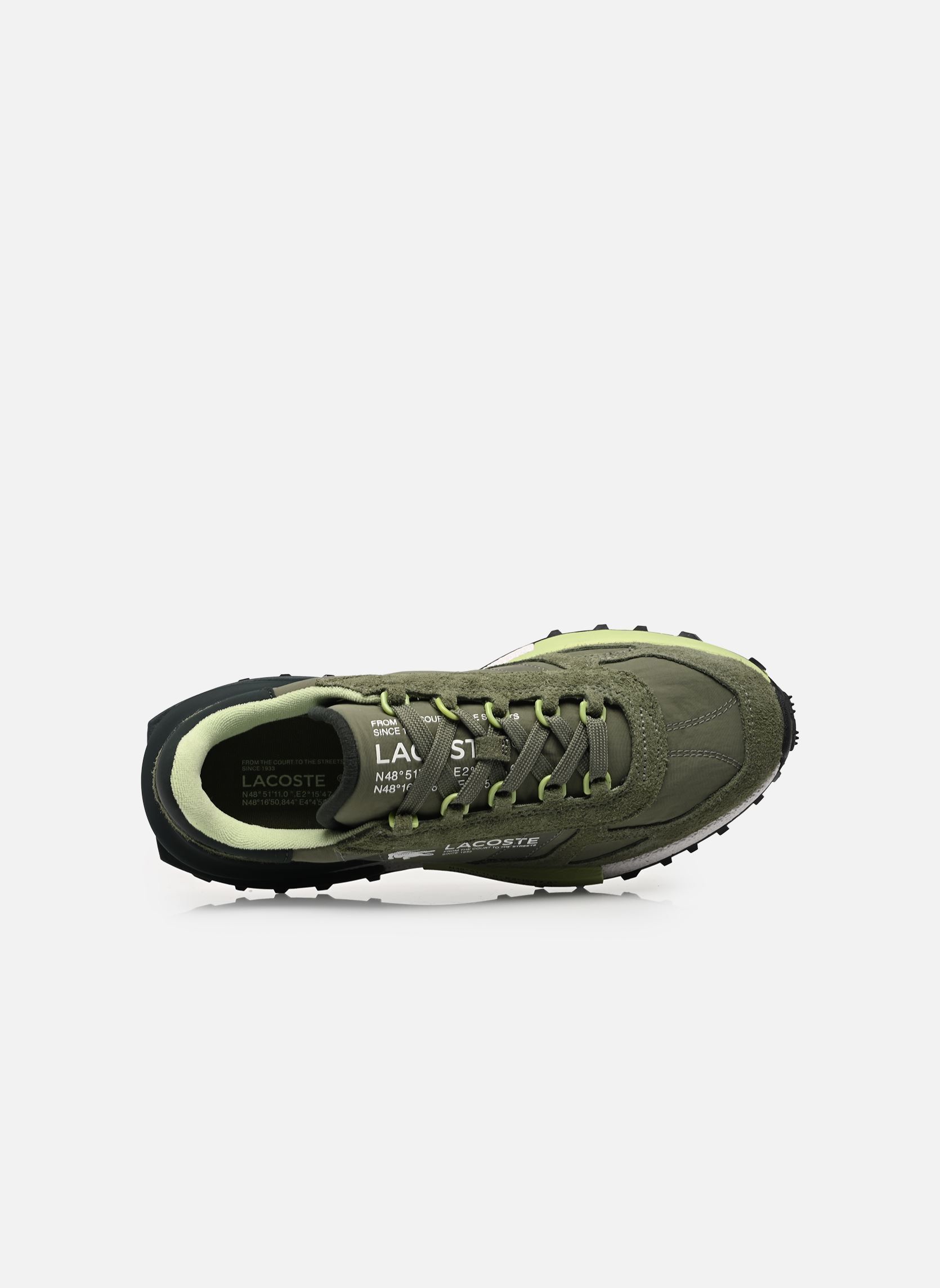 Baskets running ELITE ACTIVE M homme vert Lacoste Baskets running ELITE ACTIVE M homme vert KHK/WHT