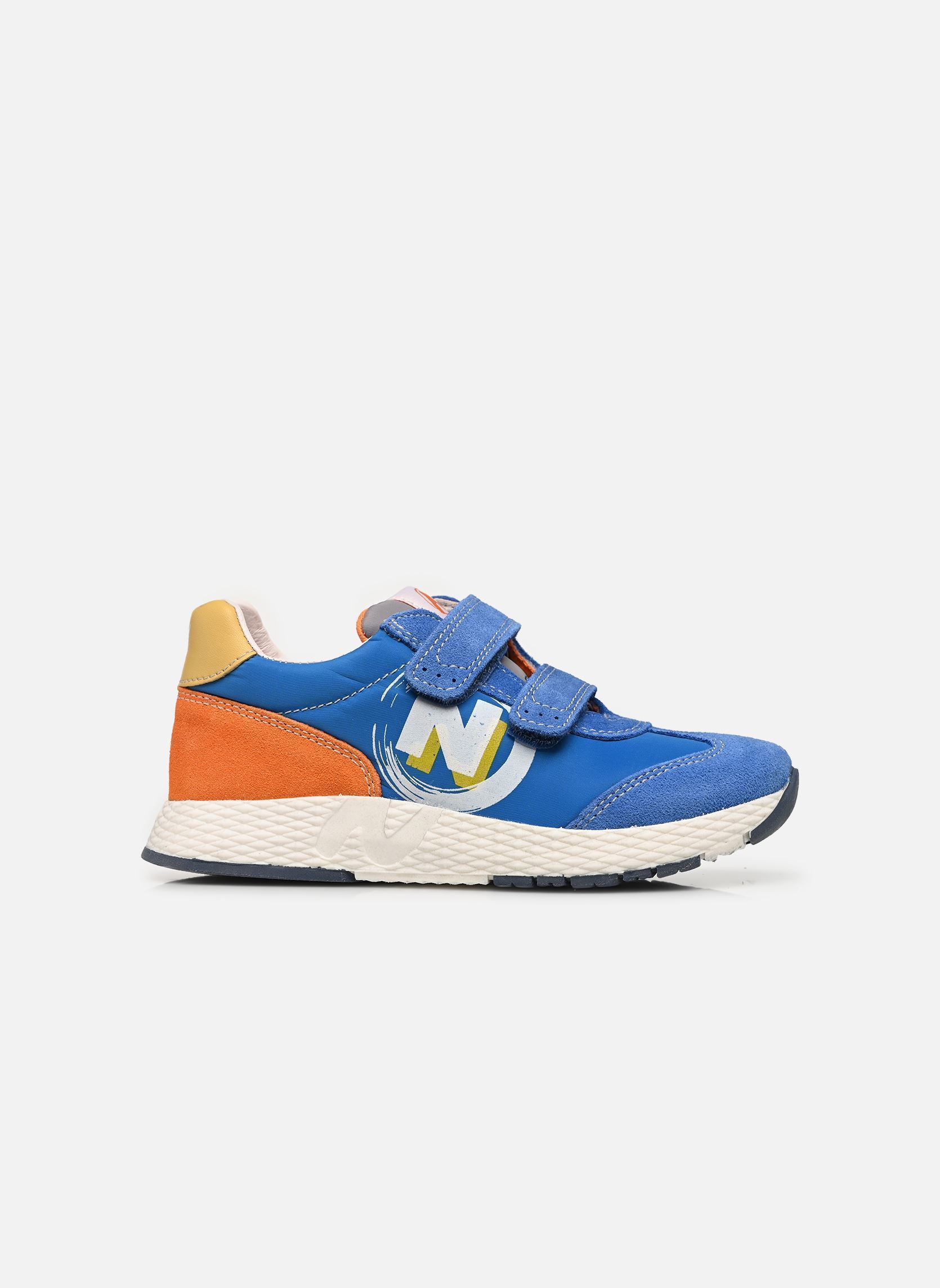 Baskets JESKO 2 VL. garçon bleu Naturino Baskets JESKO 2 VL. garçon bleu SUEDE/NYLON OLTRAMARE ORANGE C