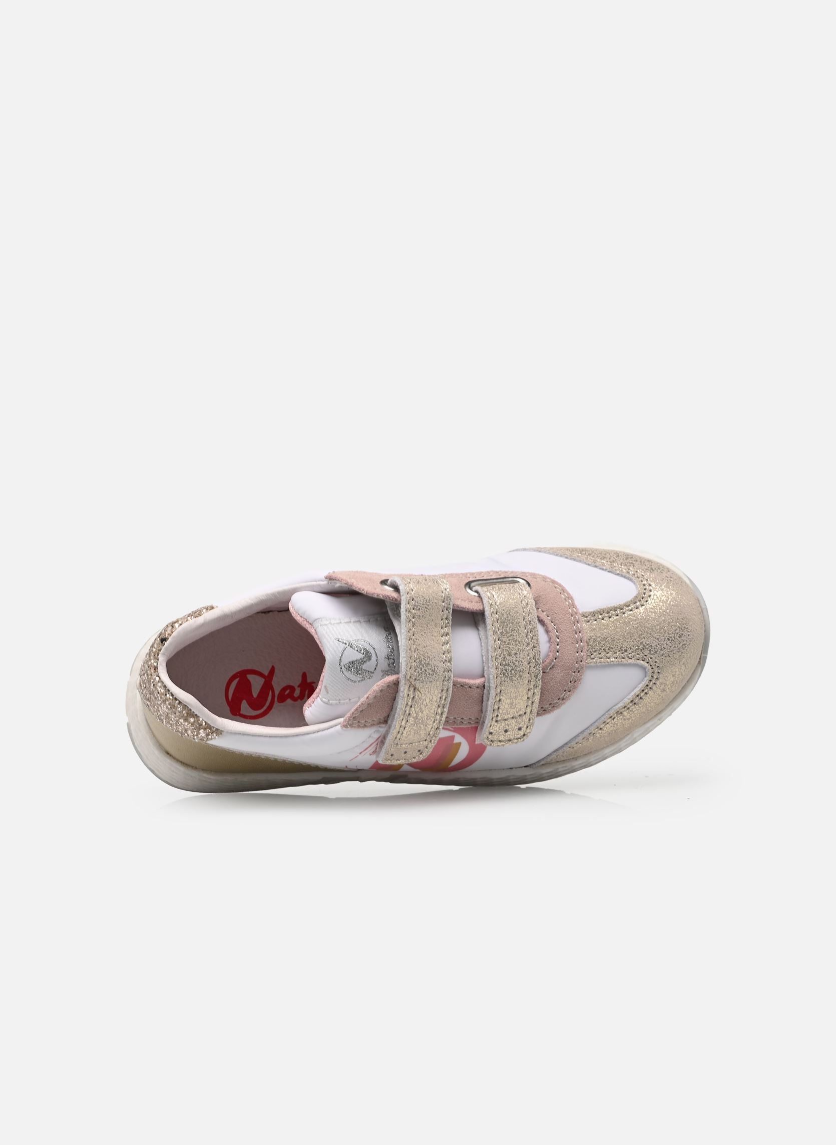 Baskets JESKO 2 VL. fille or et bronze Naturino Baskets JESKO 2 VL. fille or et bronze MONET/NYLON/METALLIC/GLITTER P