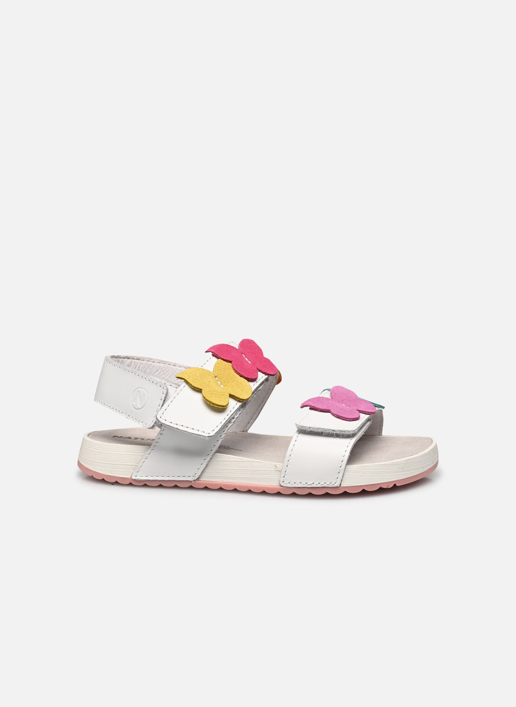 Sandalen LOVETY mädchen weiß Naturino Sandalen LOVETY mädchen weiß CALF WHITE MULTI