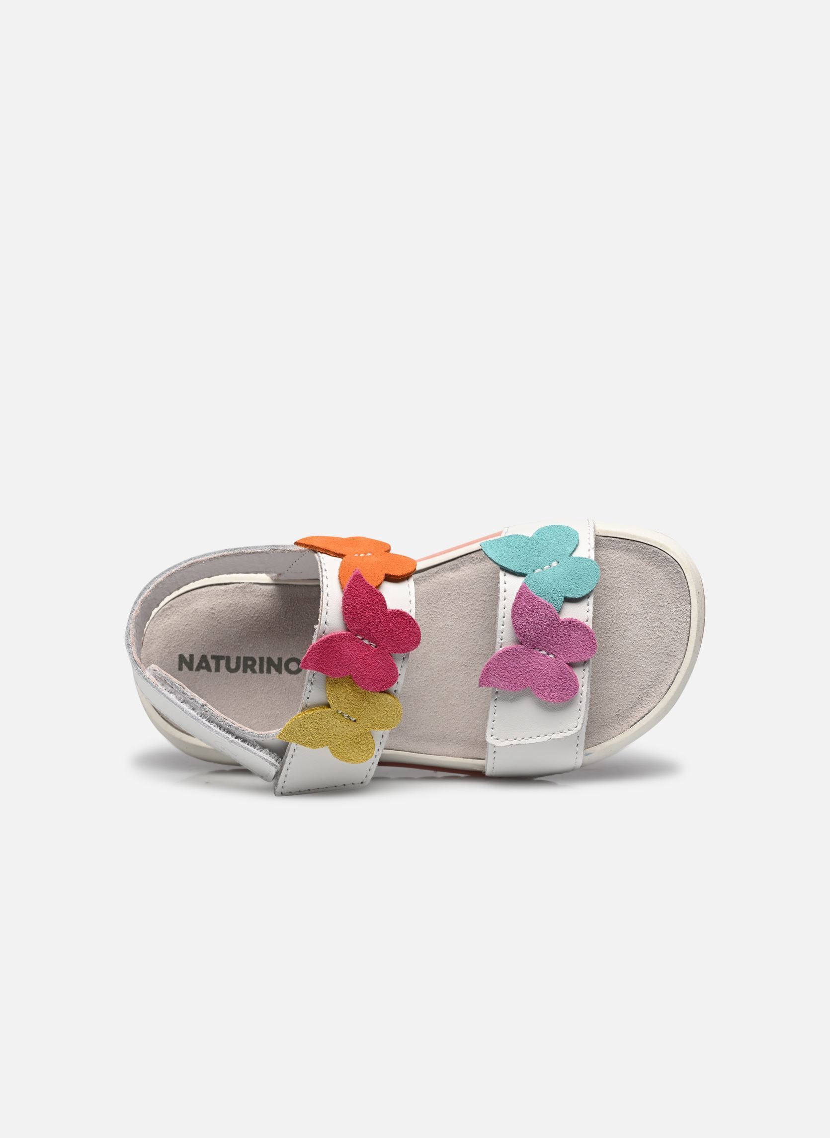 Sandalen LOVETY mädchen weiß Naturino Sandalen LOVETY mädchen weiß CALF WHITE MULTI