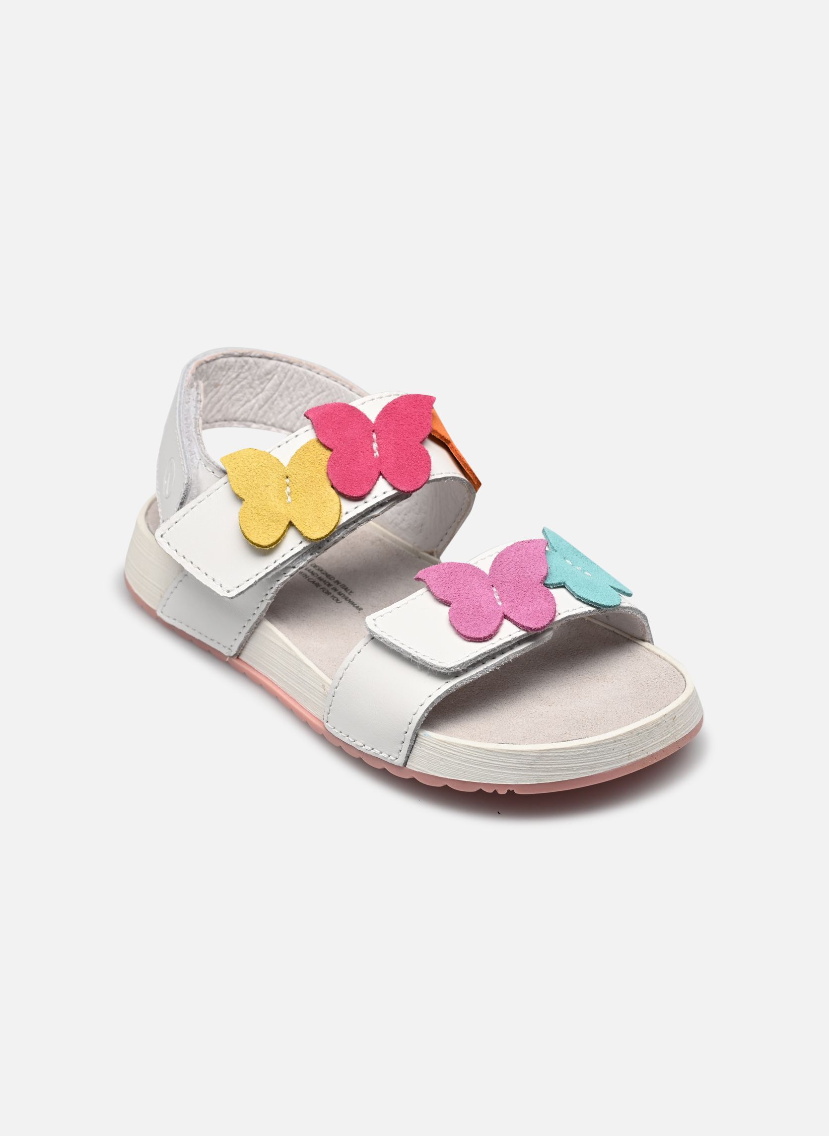 Sandalen LOVETY mädchen weiß Naturino Sandalen LOVETY mädchen weiß CALF WHITE MULTI