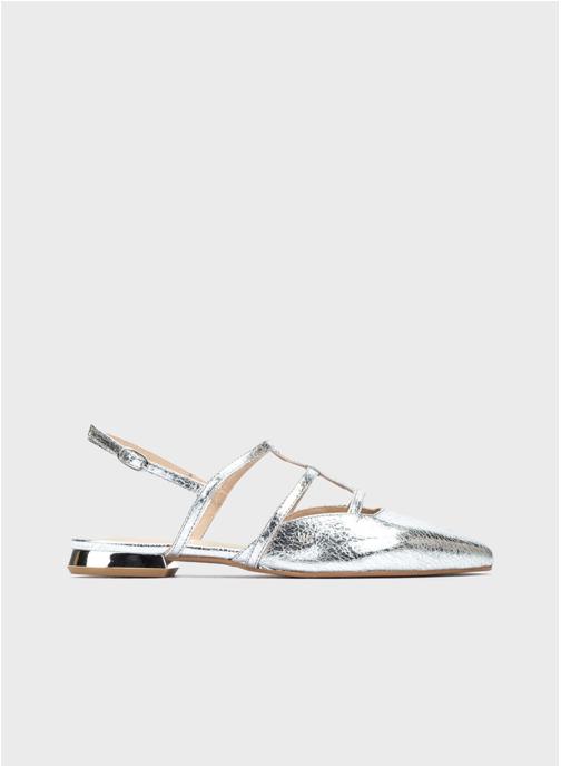 Martinelli Ballerines classiques VIVIEN femme argent