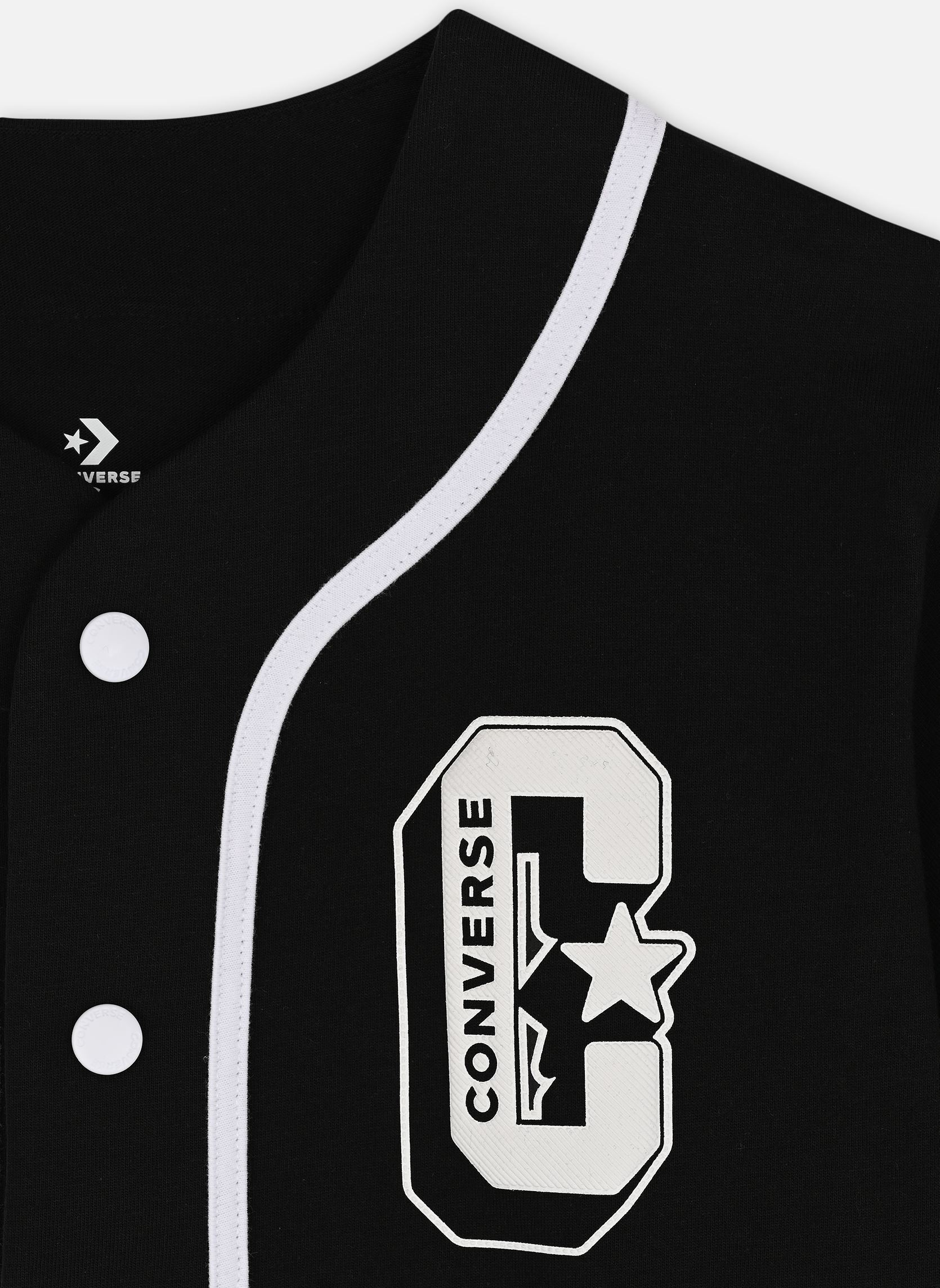 Tee-shirts manches courtes Cnvb Retro Remix Baseball Jers garçon noir Converse Apparel Tee-shirts manches courtes Cnvb Retro Remix Baseball Jers garçon noir BLACK