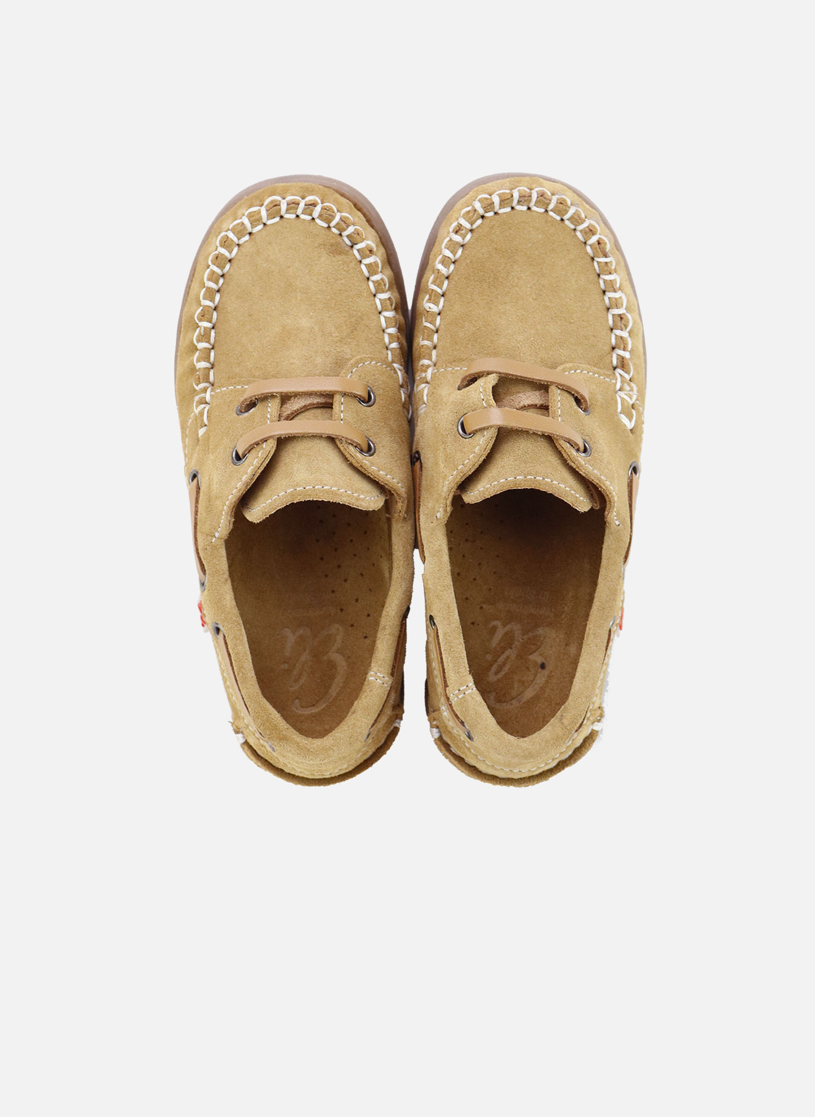 Chaussures bateaux 7595-VELOUR-SAHARA homme marron Eli 1957 Chaussures bateaux 7595-VELOUR-SAHARA homme marron Camel