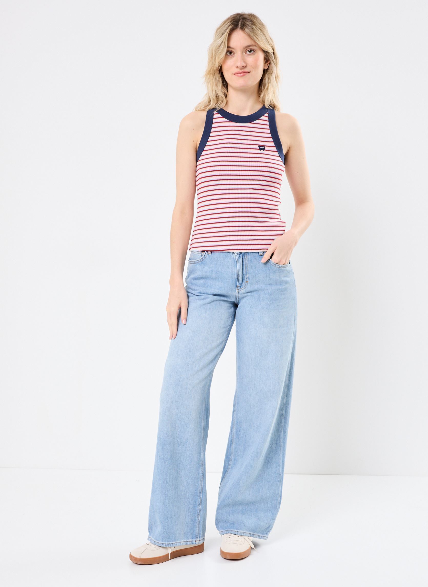 Tanktops Ringer Tank damen mehrfarbig Wrangler Tanktops Ringer Tank damen mehrfarbig CHILI
