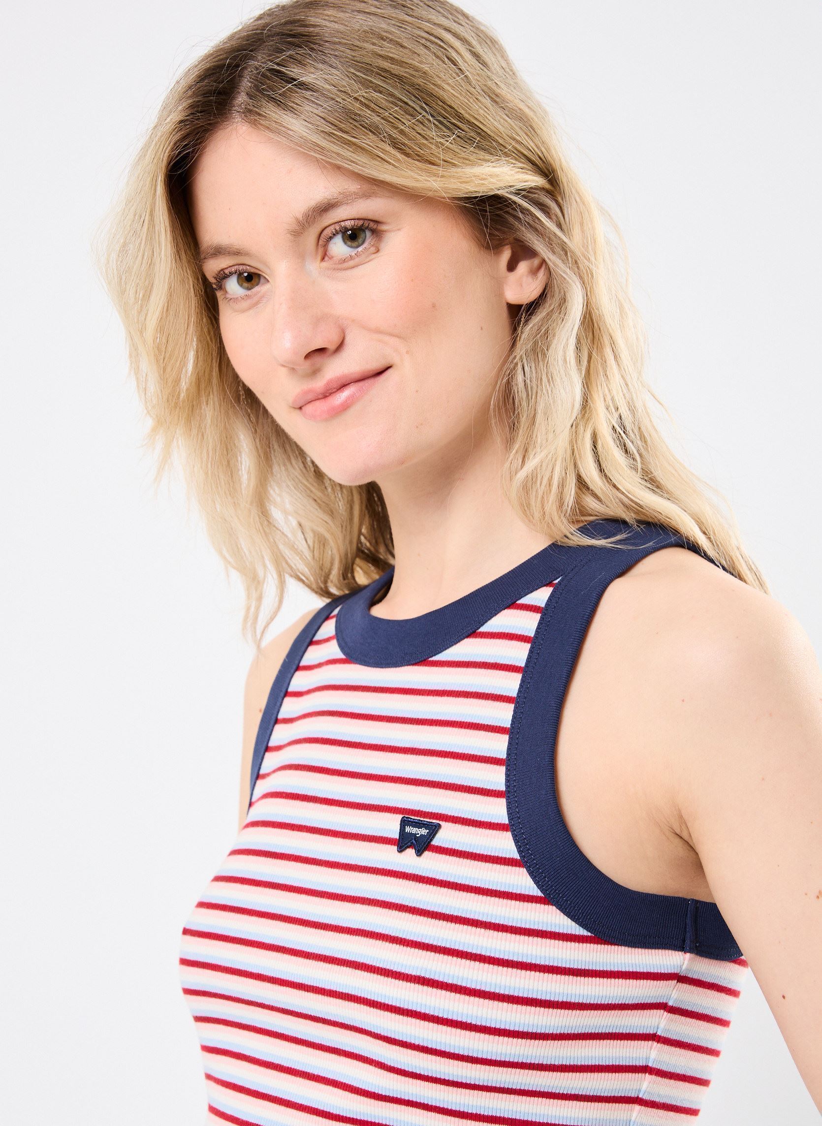 Tanktops Ringer Tank damen mehrfarbig Wrangler Tanktops Ringer Tank damen mehrfarbig CHILI