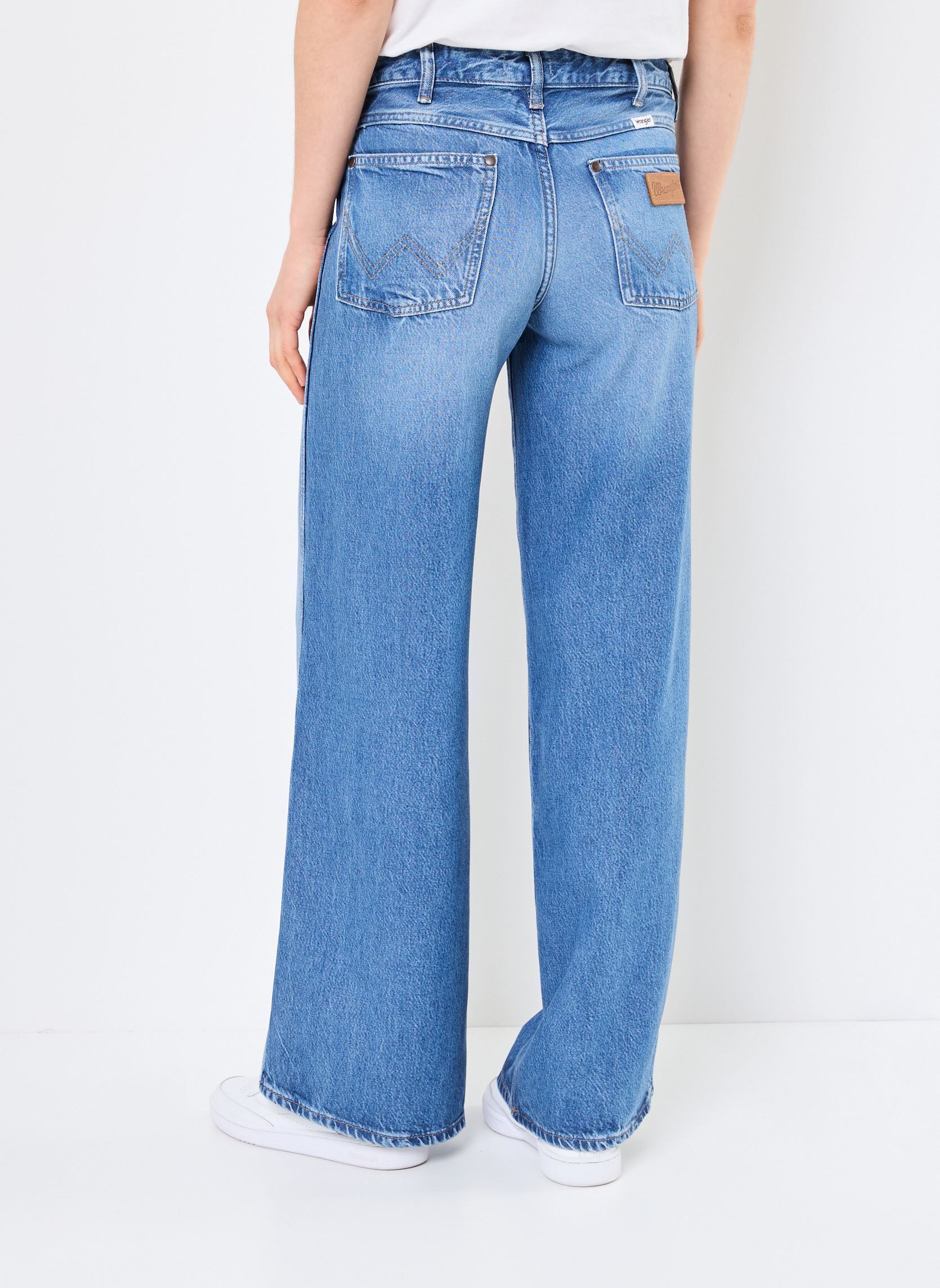 Wijde jeans / Flared Jeans World Wide dames blauw Wrangler Wijde jeans / Flared Jeans World Wide dames blauw PROMISES KEPT