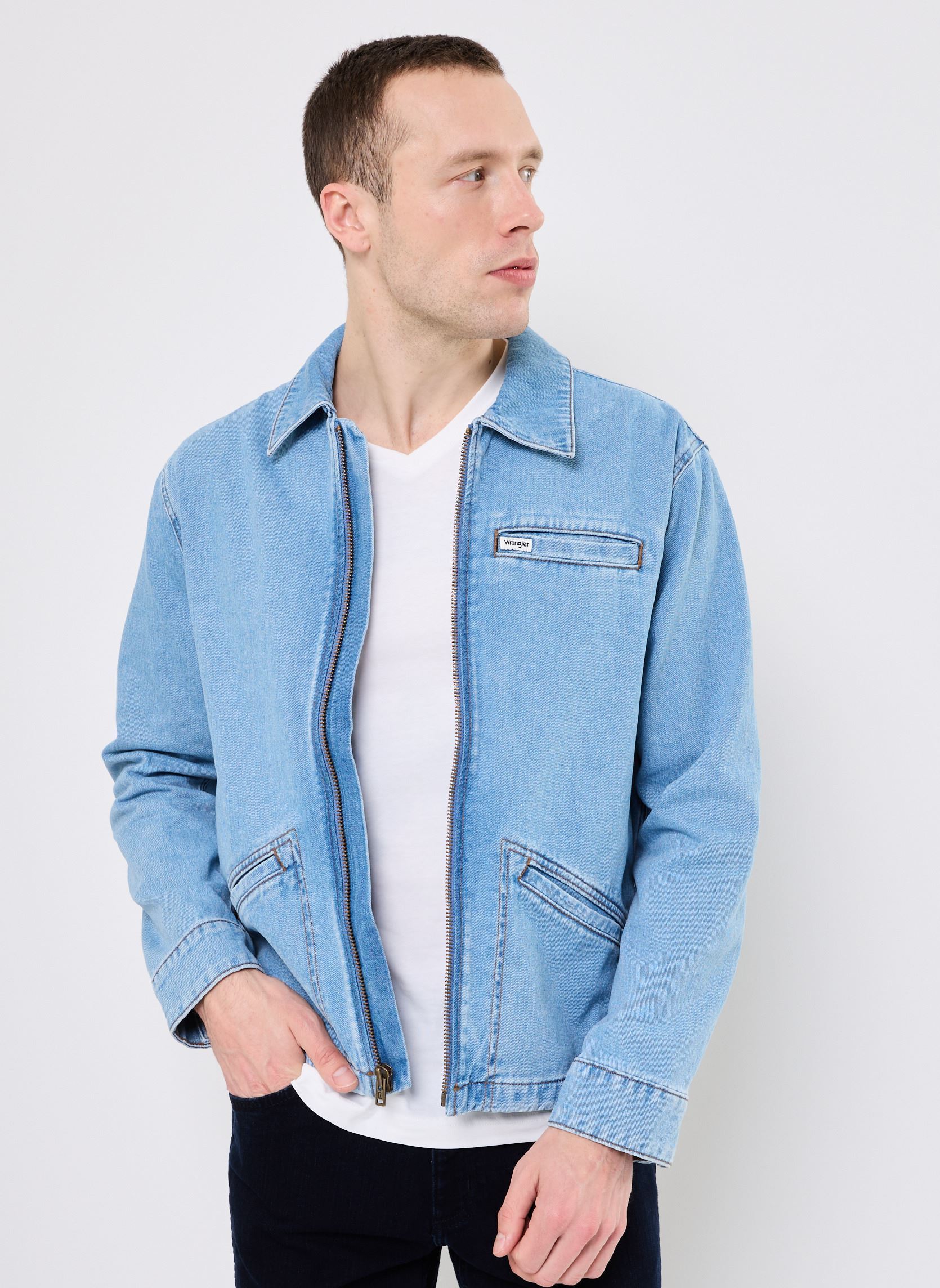 Wrangler Giacca di jeans - marshall/grigio
