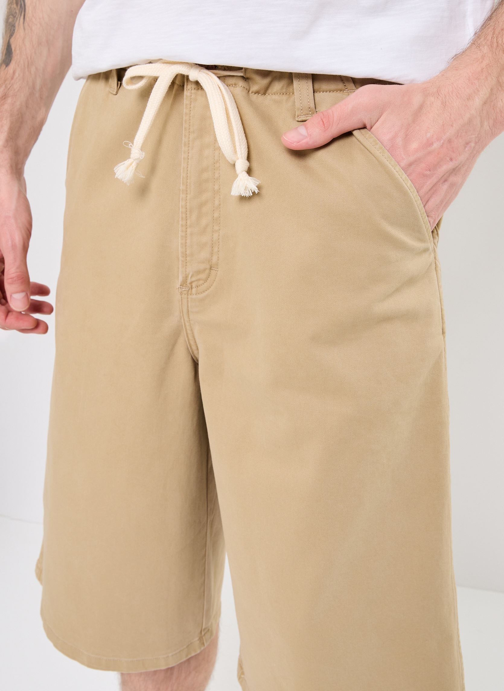 Shorts Cj Drawstring Short homme beige Wrangler Shorts Cj Drawstring Short homme beige KELP