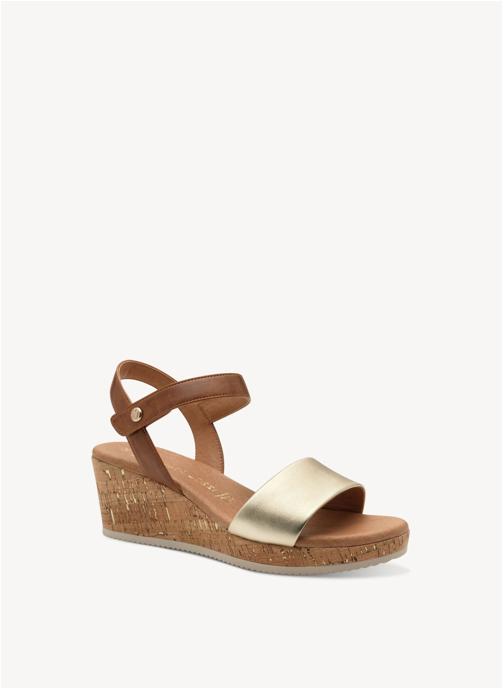 Marco Tozzi Sandales 2-28326-44 femme or et bronze