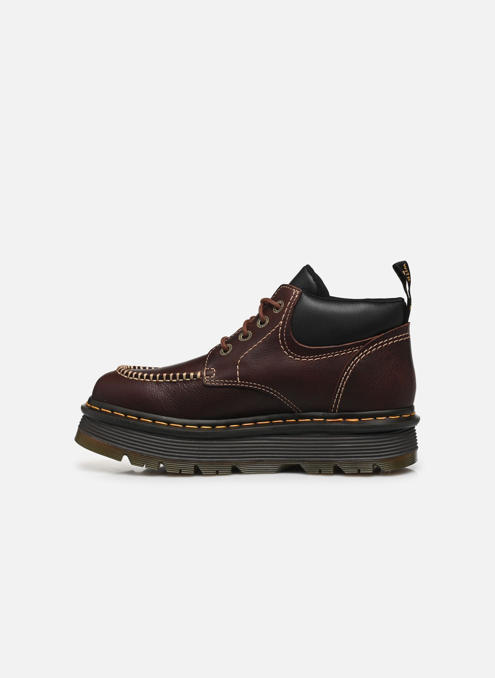 Bottines à lacets ZebZag 4 Eye Boot homme marron Dr. Martens Bottines à lacets ZebZag 4 Eye Boot homme marron LEATHER BROWN