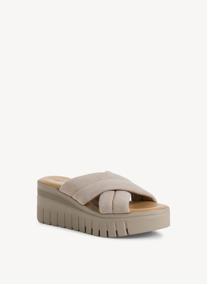 Mules 1-27210-44 femme or et bronze