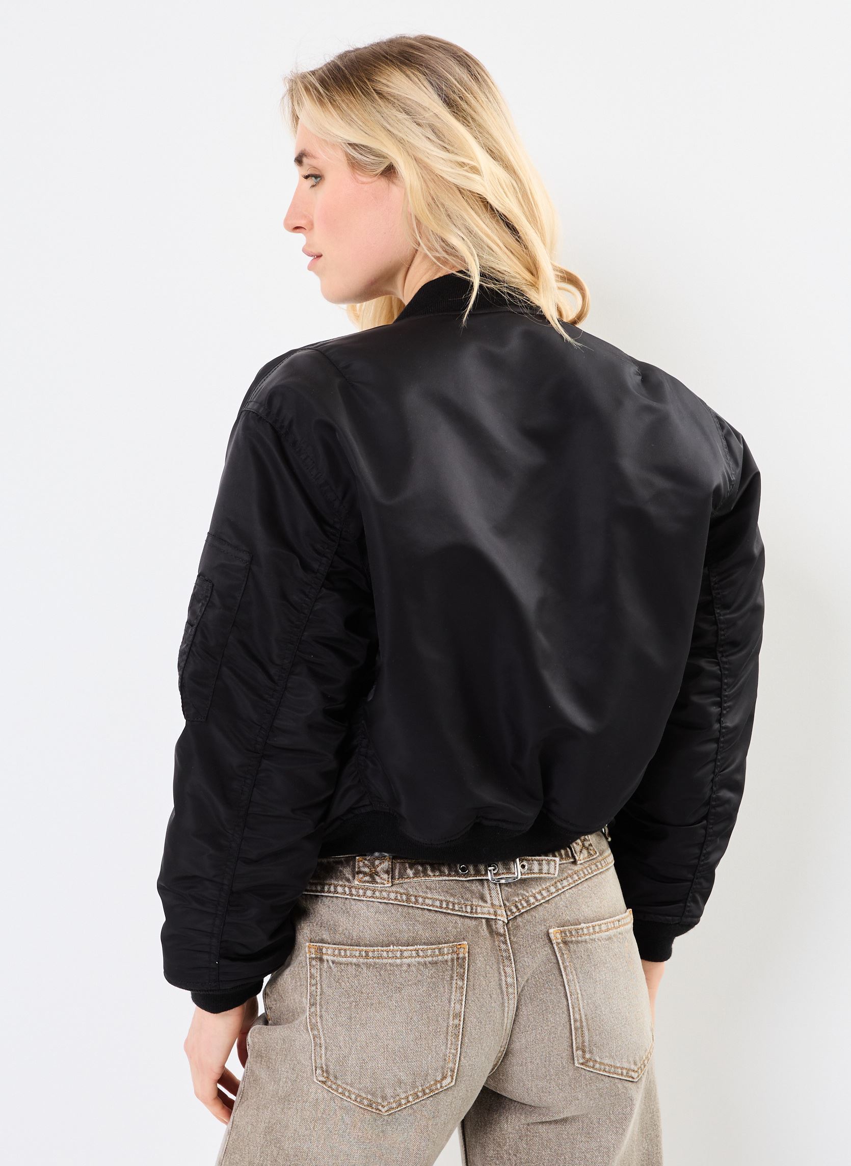 Bomberjacks Oversize Bomber 90's Schott dames zwart Schott Bomberjacks Oversize Bomber 90's Schott dames zwart BLACK