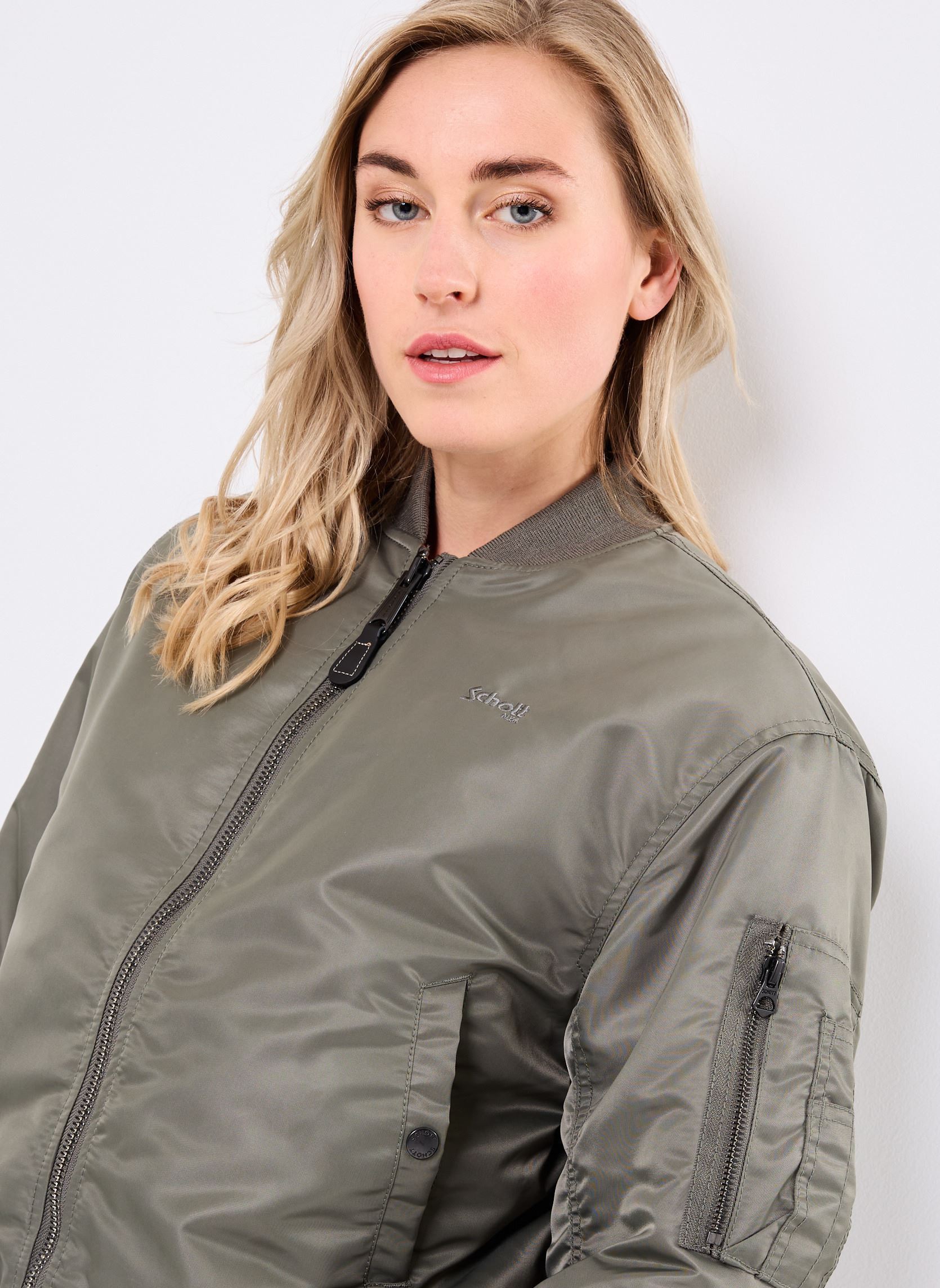 Chaquetas acolchadas Oversize Bomber 90's Schott mujer verde Schott Chaquetas acolchadas Oversize Bomber 90's Schott mujer verde SAGE KAKI
