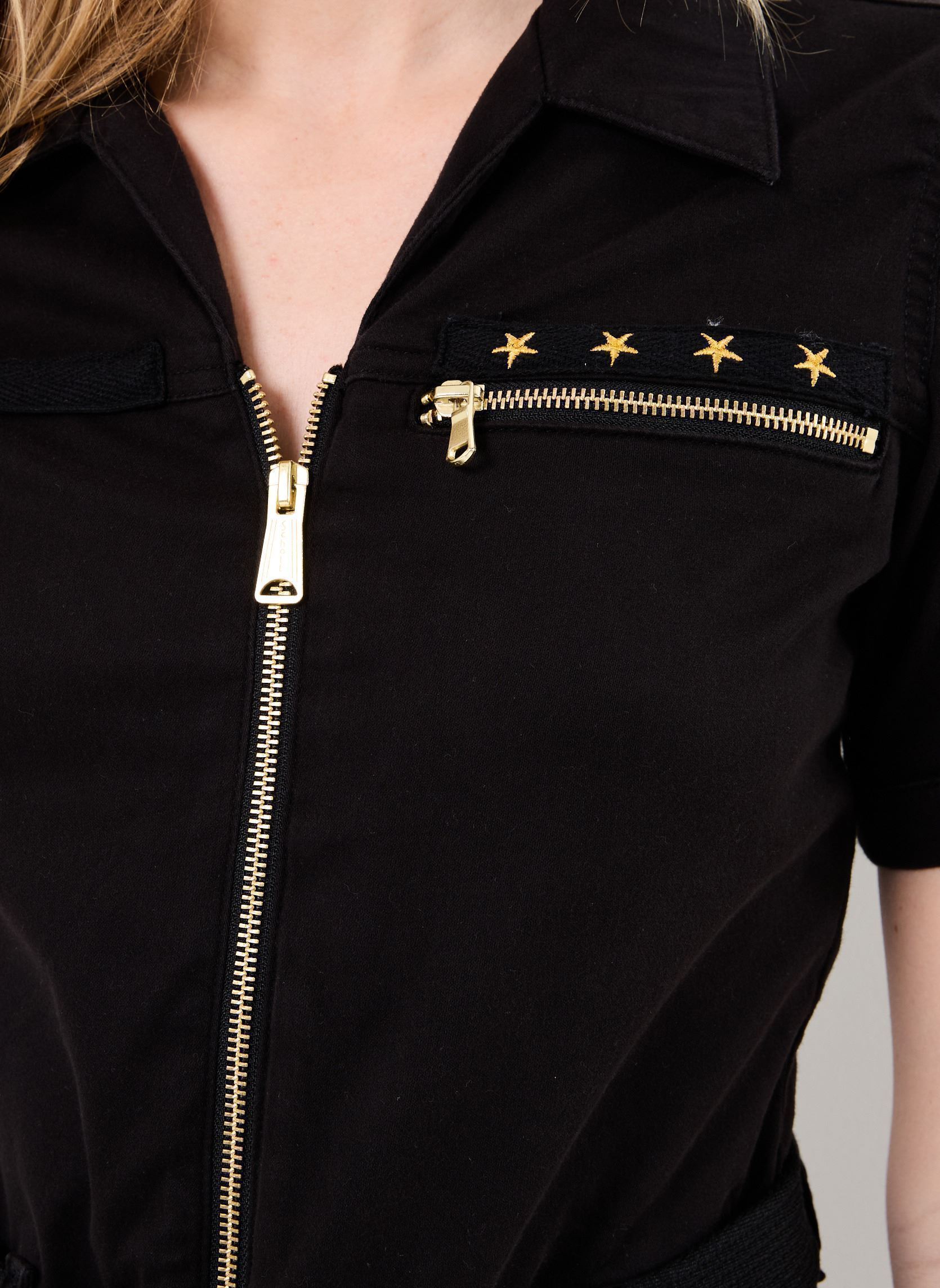Vestidos Robe Army Avec Ceinture Schott mujer negro Schott Vestidos Robe Army Avec Ceinture Schott mujer negro BLACK