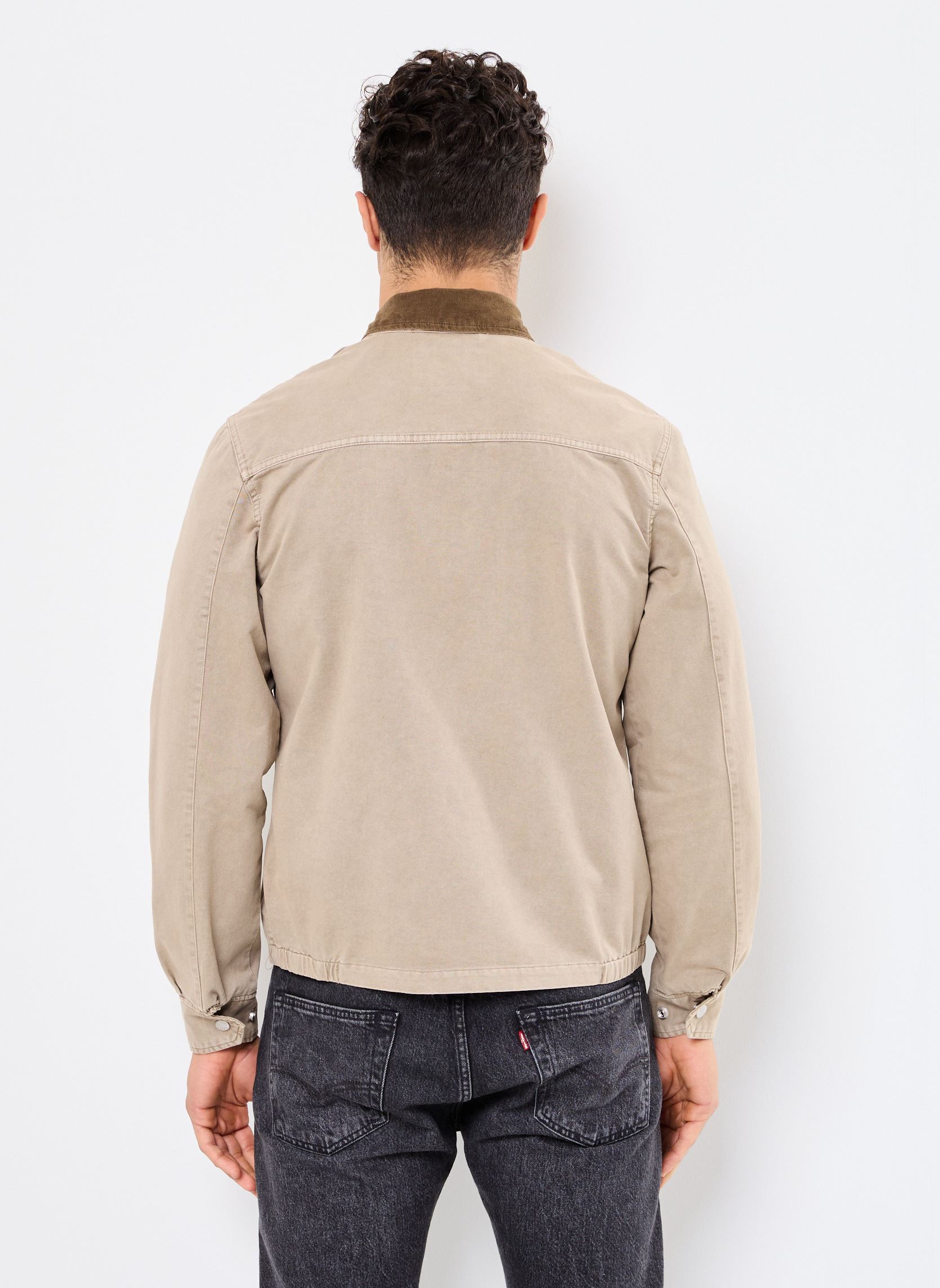 Vestes Blouson Col Chemise-CADAMSWASH homme beige Schott Vestes Blouson Col Chemise-CADAMSWASH homme beige TAUPE