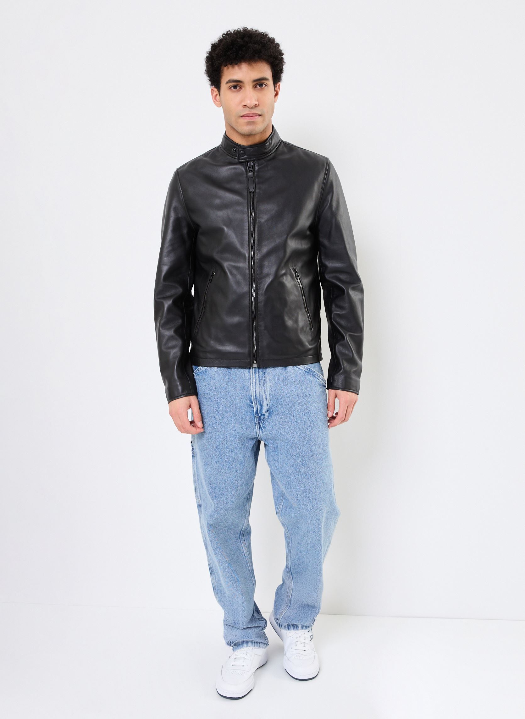 Blousons Blouson Motard Schott homme noir Schott Blousons Blouson Motard Schott homme noir BLACK