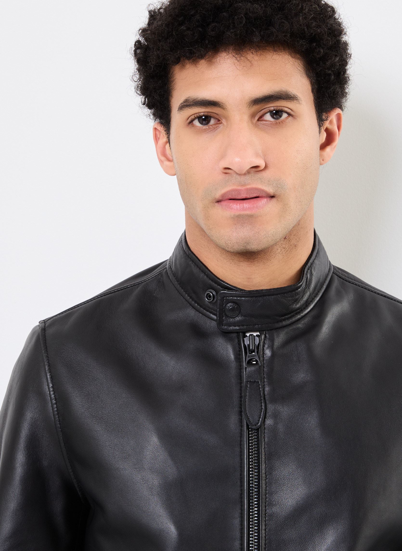 Blousons Blouson Motard Schott homme noir Schott Blousons Blouson Motard Schott homme noir BLACK