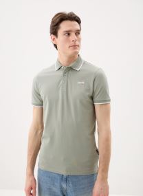 Kurzarm-Poloshirts Polo Rayures Bord Cotes Contrastees Scho herren grün