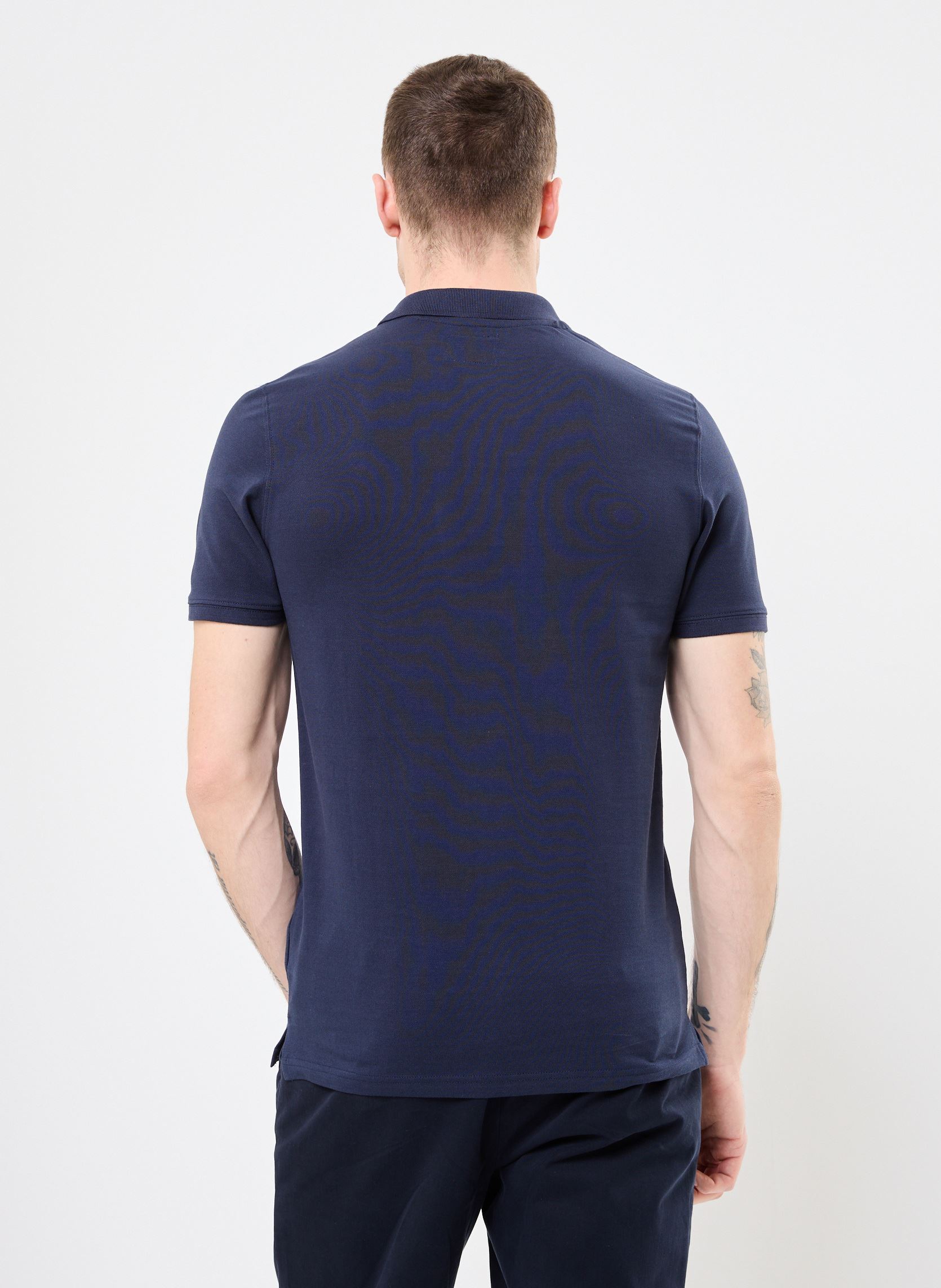 Polos manches courtes Polo Basique-PSCASUAL homme bleu Schott Polos manches courtes Polo Basique-PSCASUAL homme bleu NAVY