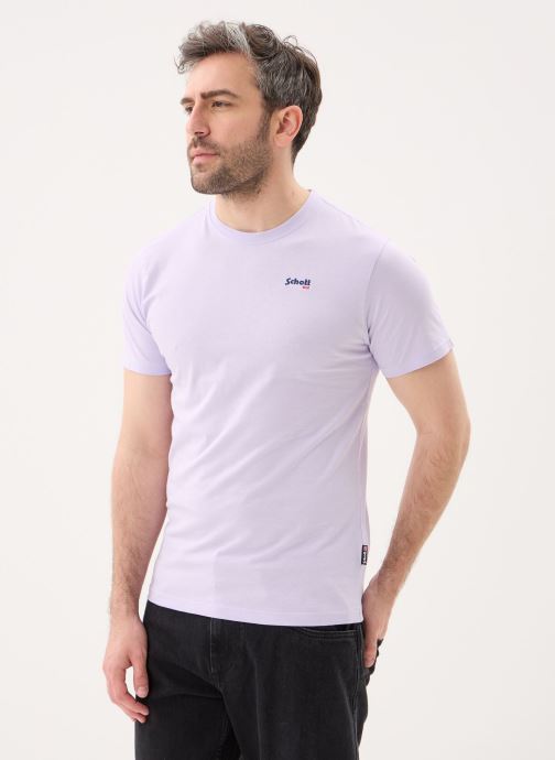 Schott Tee-shirts manches courtes Tshirt Brode-TSCASUAL homme violet