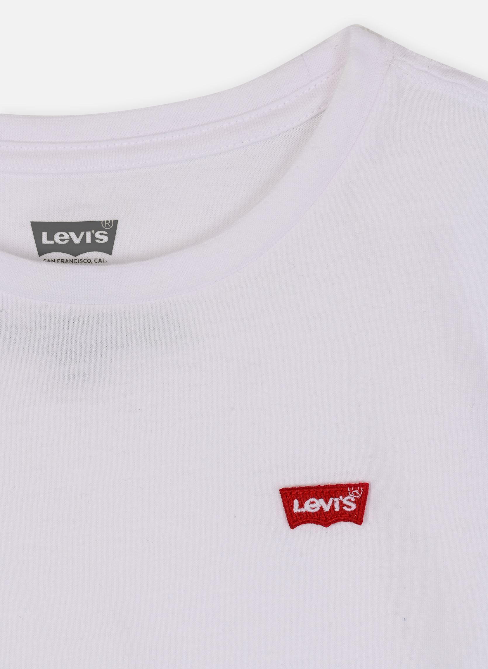 Tee-shirts manches courtes Levi's Batwing Chest Hit Tee fille blanc Levi's Kids Tee-shirts manches courtes Levi's Batwing Chest Hit Tee fille blanc WHITE