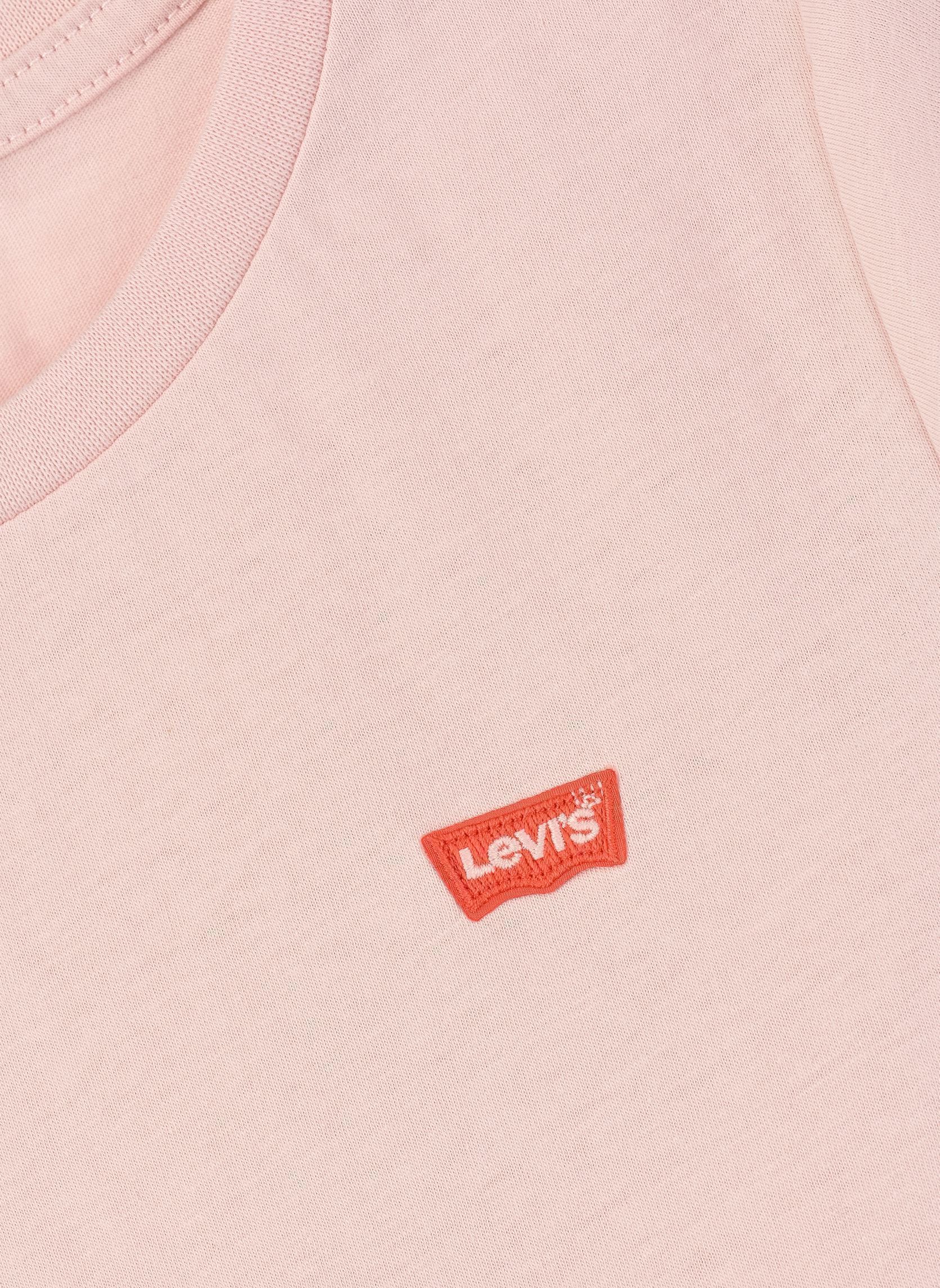 T-shirts met korte mouwen Levi's Batwing Chest Hit Tee meisjes roze Levi's Kids T-shirts met korte mouwen Levi's Batwing Chest Hit Tee meisjes roze Crystal Pink