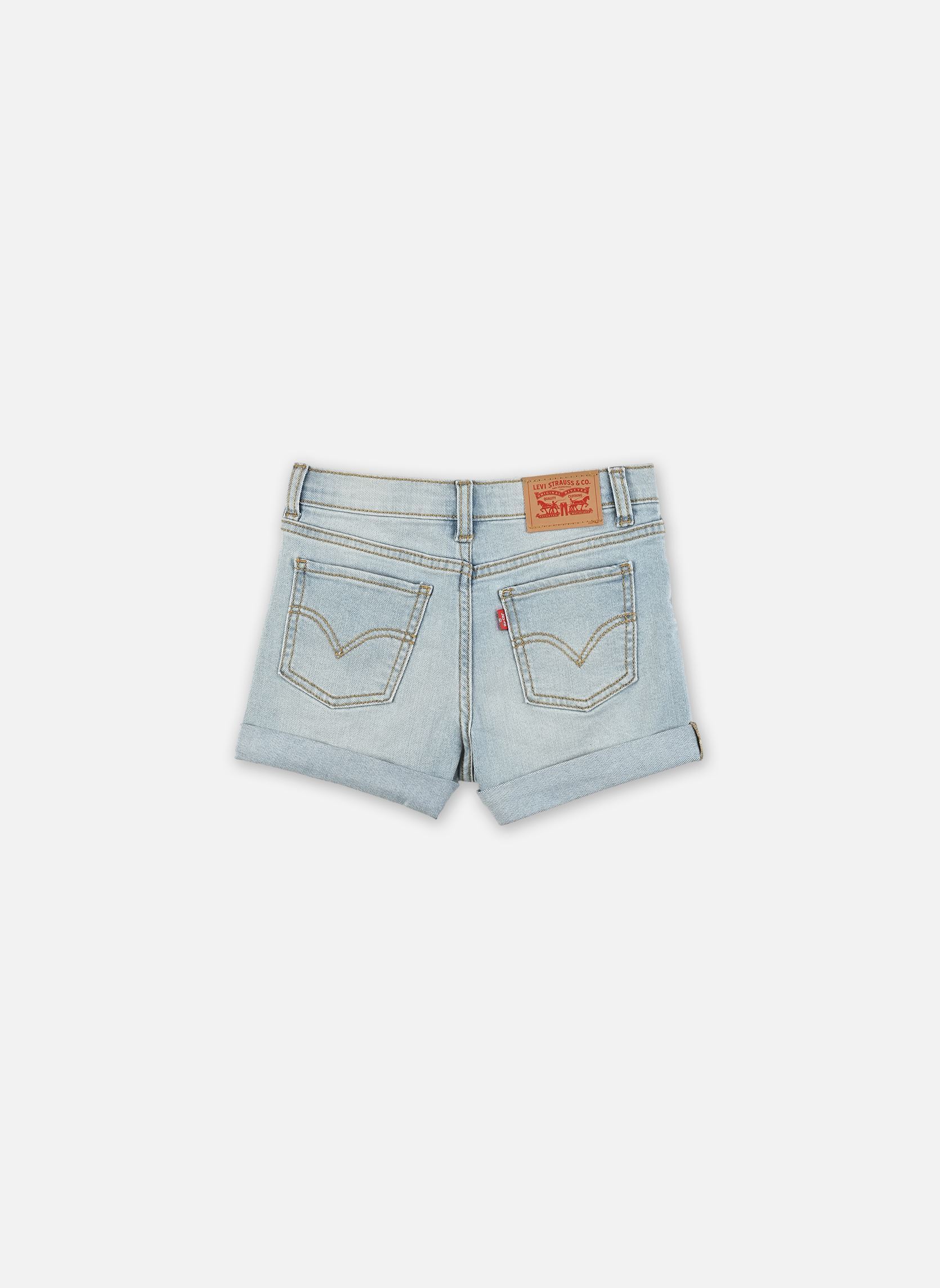 Jeans droits Levi's Girlfriend Shorts fille bleu Levi's Kids Jeans droits Levi's Girlfriend Shorts fille bleu Heat Wave
