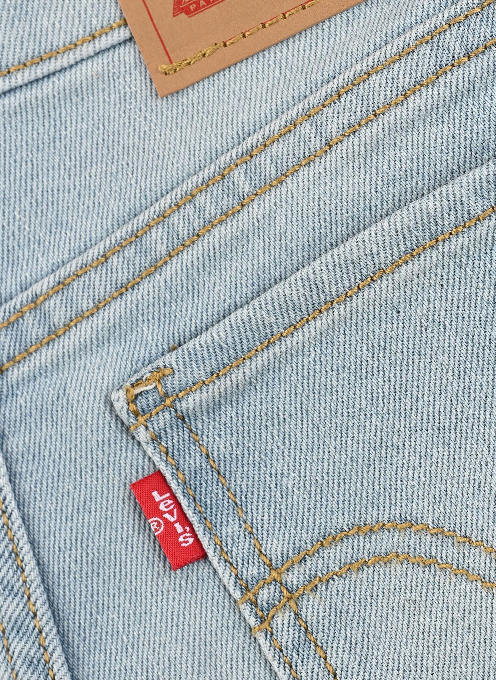 Jeans droits Levi's Girlfriend Shorts fille bleu Levi's Kids Jeans droits Levi's Girlfriend Shorts fille bleu Heat Wave