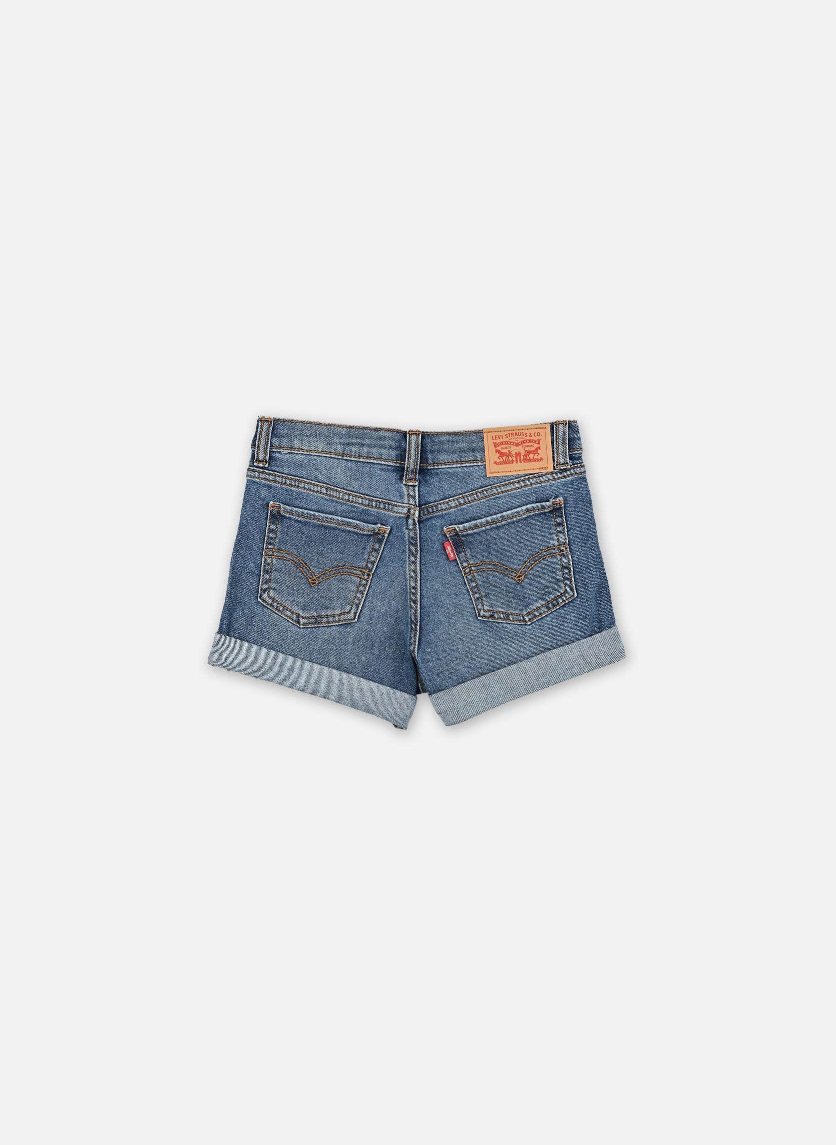 Jeans droits Levi's Girlfriend Shorts fille bleu Levi's Kids Jeans droits Levi's Girlfriend Shorts fille bleu DANCE AROUND